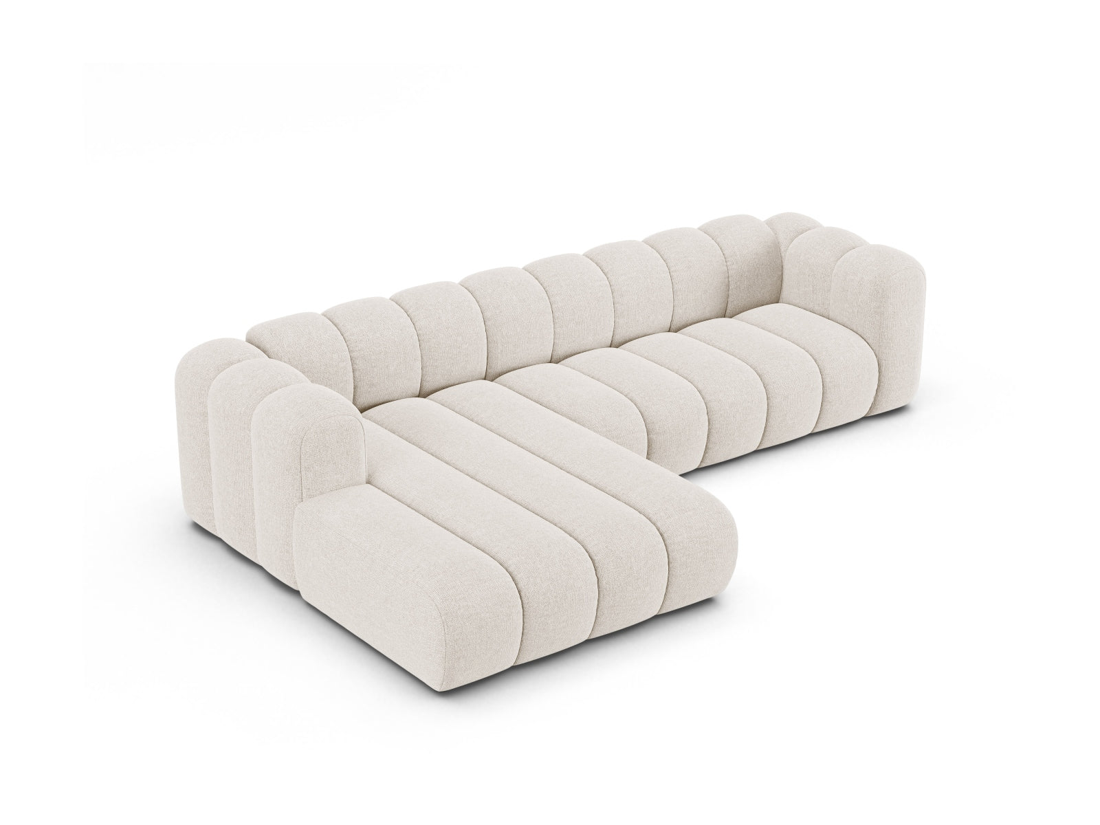 Lupine Modulares Ecksofa links 4 Sitzer in Light Beige präsentiert im Onlineshop von KAQTU Design AG. Ecksofa links ist von Micadoni