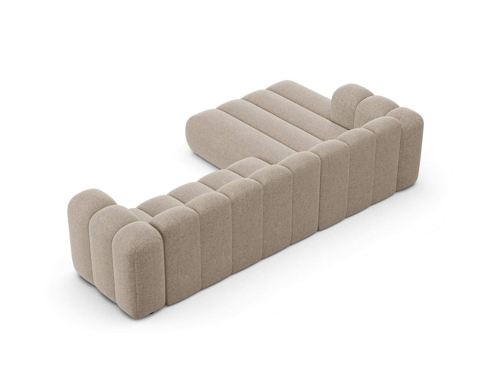 Lupine Modulares Ecksofa links 4 Sitzer in Dark Beige präsentiert im Onlineshop von KAQTU Design AG. Ecksofa links ist von Micadoni
