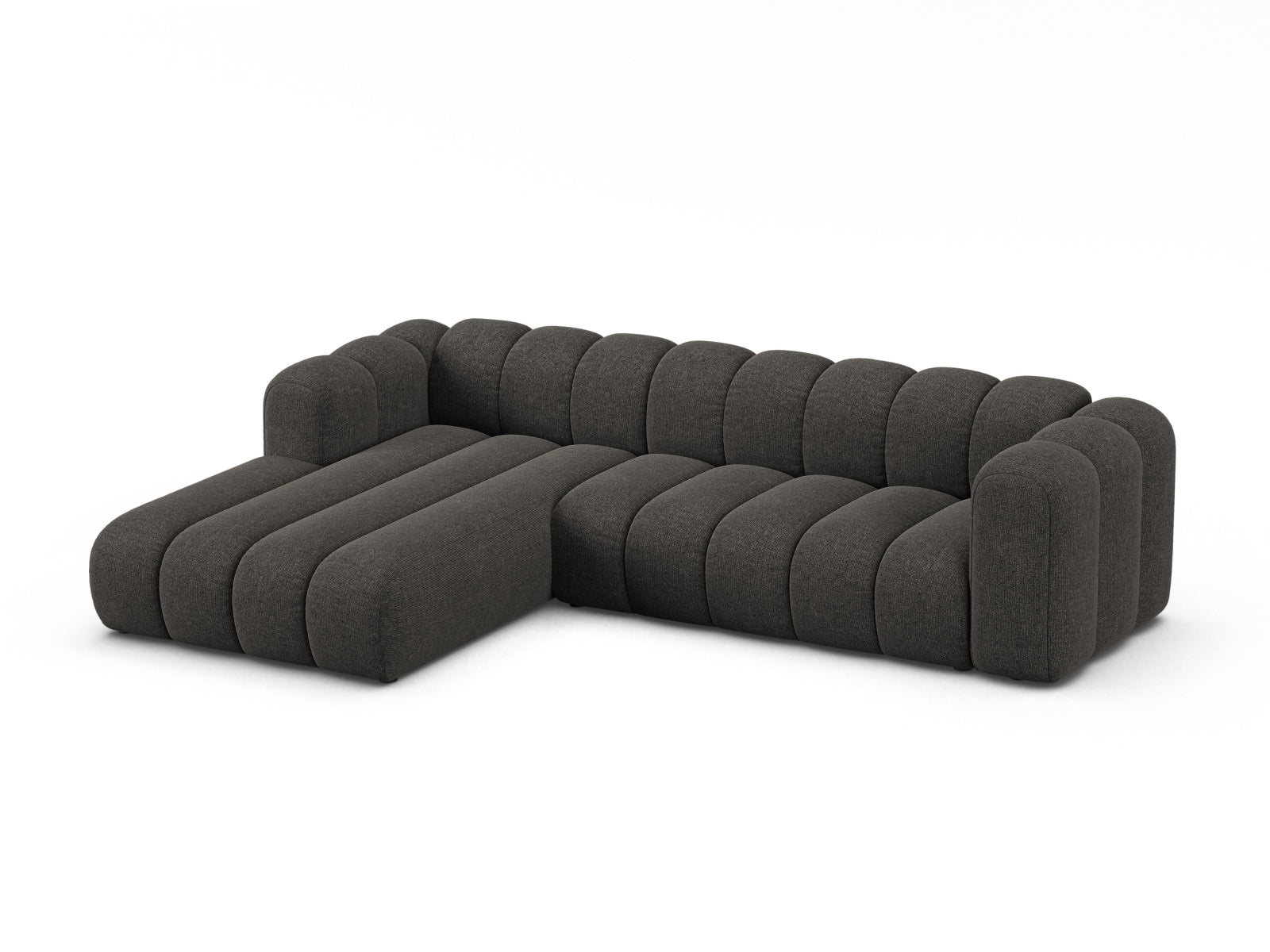 Lupine Modulares Ecksofa links 4 Sitzer in Dark Grey präsentiert im Onlineshop von KAQTU Design AG. Ecksofa links ist von Micadoni