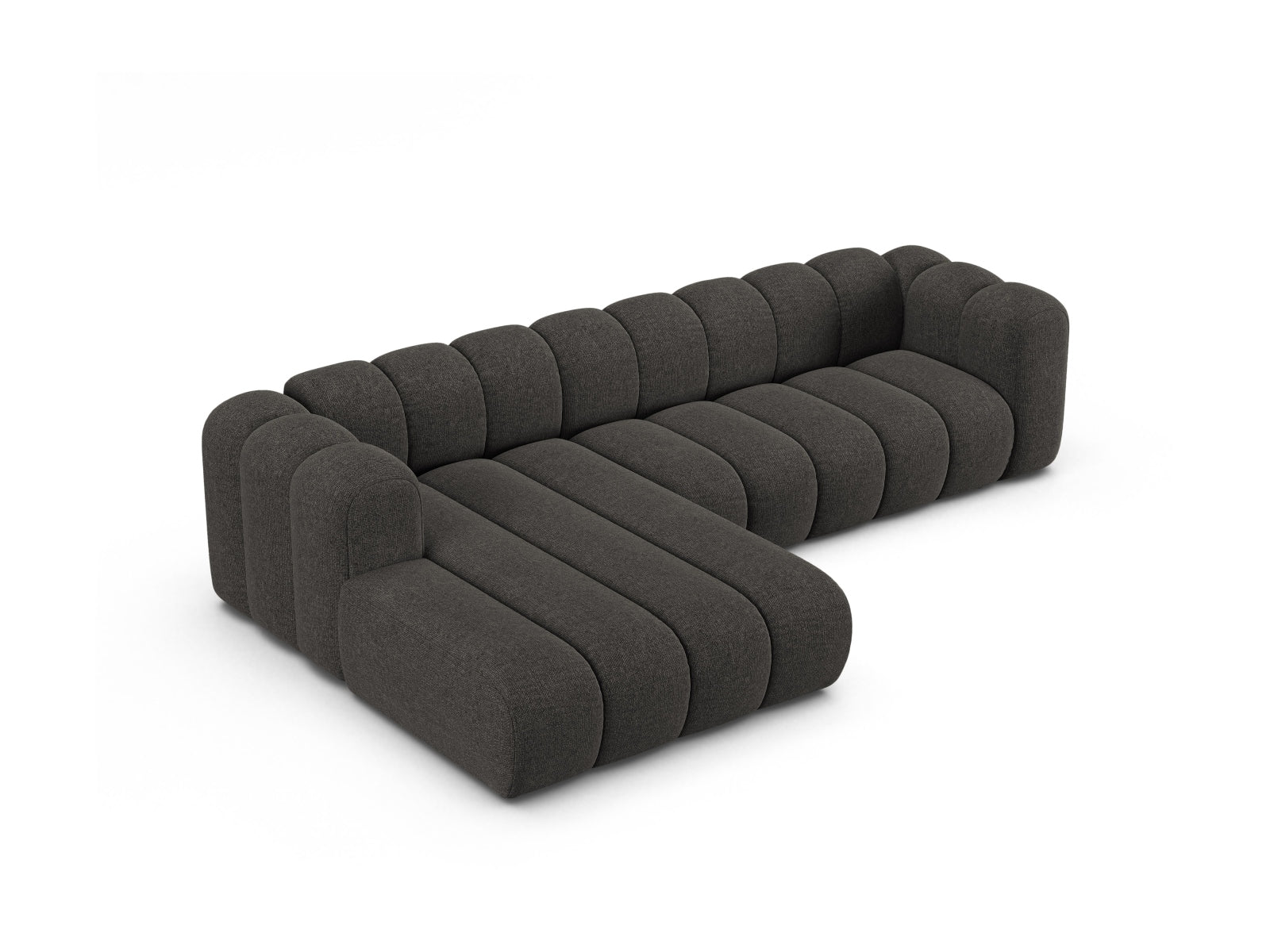 Lupine Modulares Ecksofa links 4 Sitzer in Dark Grey präsentiert im Onlineshop von KAQTU Design AG. Ecksofa links ist von Micadoni