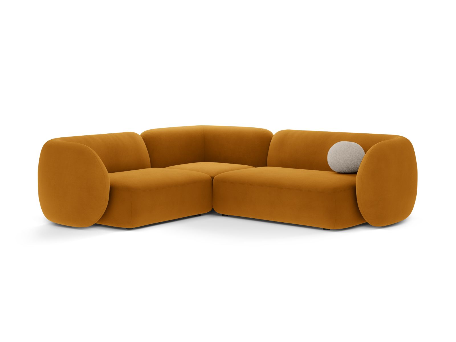 4-Sitzer Modular Ecksofa links Kate in Yellow-Salvador präsentiert im Onlineshop von KAQTU Design AG. Ecksofa links ist von Micadoni
