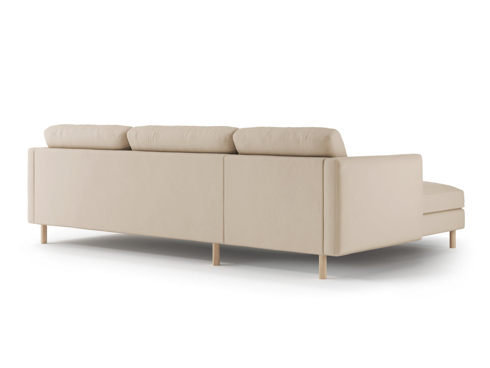 Erleben Sie das Eden Velour links Ecksofa 4-Sitzer von Micadoni: Stilvolles Velours, elegantes Design und hervorragender Sitzkomfort für Ihr Wohnzimmer.