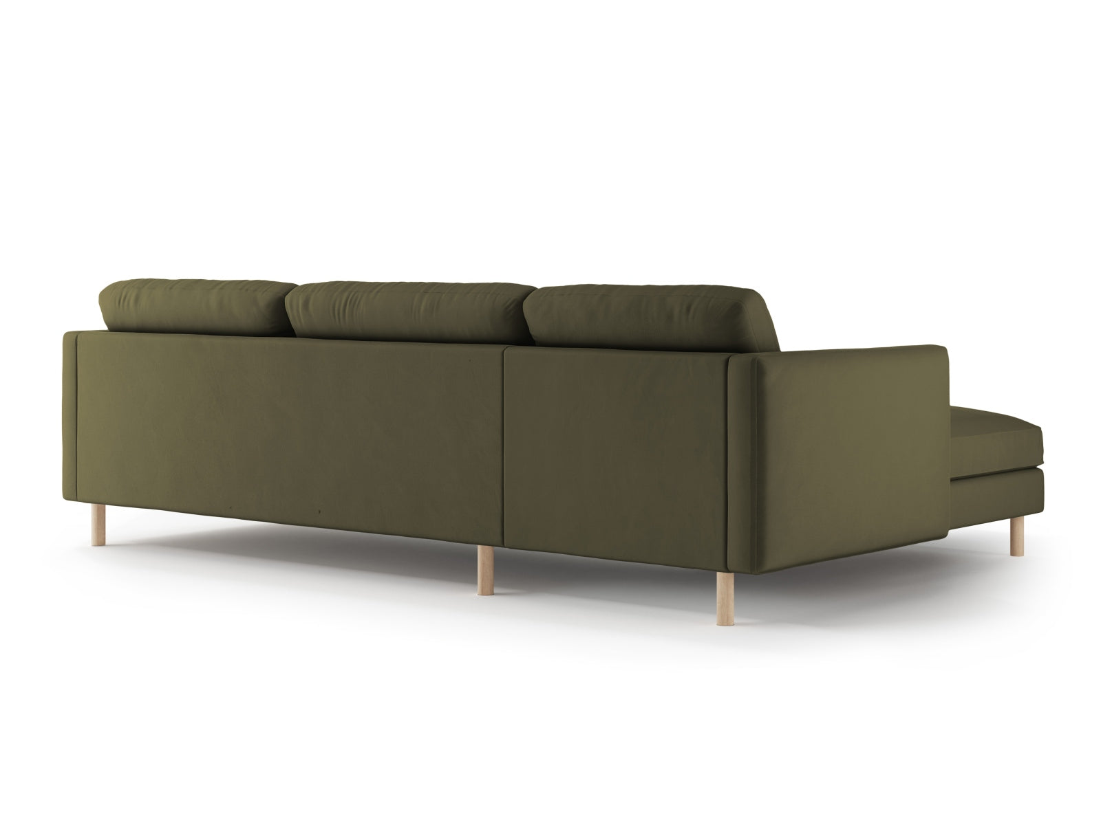 Erleben Sie das Eden Velour links Ecksofa 4-Sitzer von Micadoni: Stilvolles Velours, elegantes Design und hervorragender Sitzkomfort für Ihr Wohnzimmer.