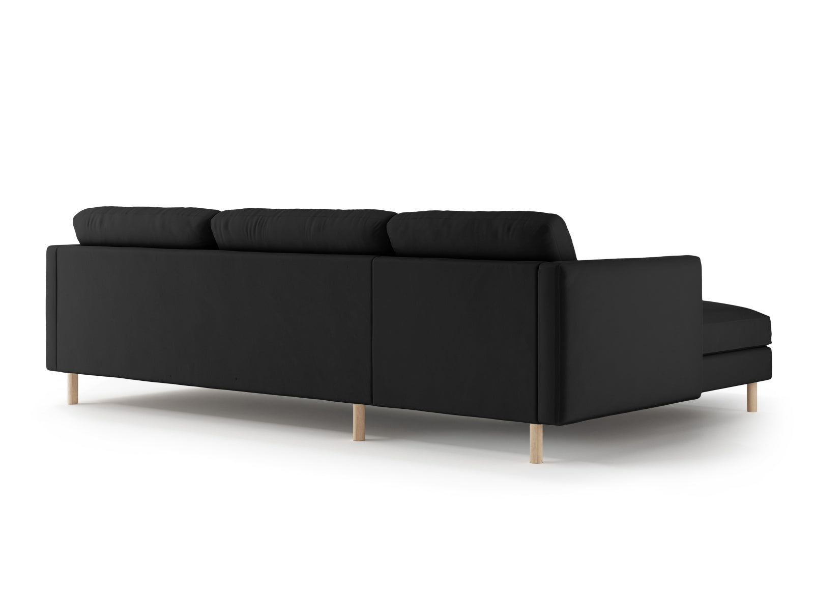 Erleben Sie das Eden Velour links Ecksofa 4-Sitzer von Micadoni: Stilvolles Velours, elegantes Design und hervorragender Sitzkomfort für Ihr Wohnzimmer.