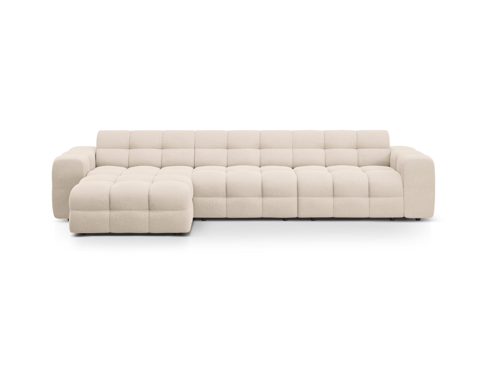 Kendal Ecksofa links 5 Sitzer in Beige-Ottawa präsentiert im Onlineshop von KAQTU Design AG. L-Sofa links ist von Micadoni