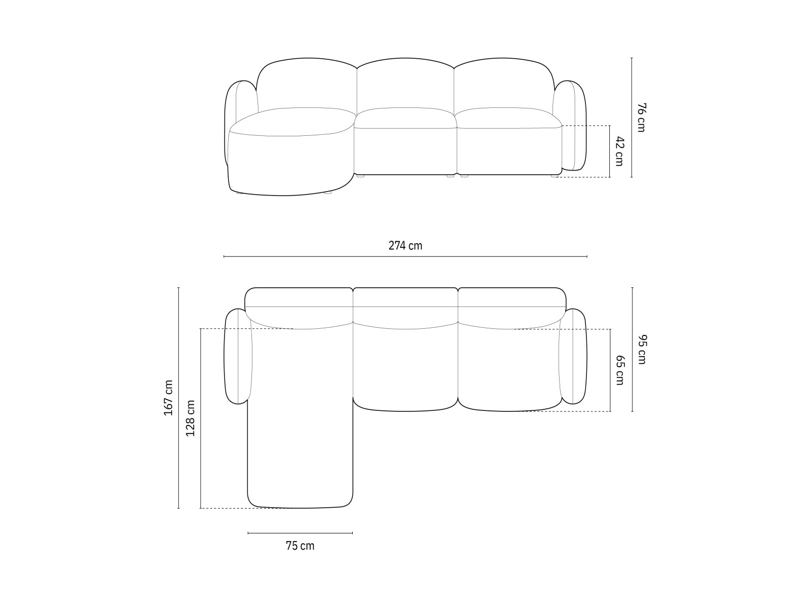 Erleben Sie das stilvolle Blair Ecksofa links von Micadoni. Dieses 4-Sitzer Sofa vereint luxuriösen Velours mit modernem Design für Ihr Zuhause.
