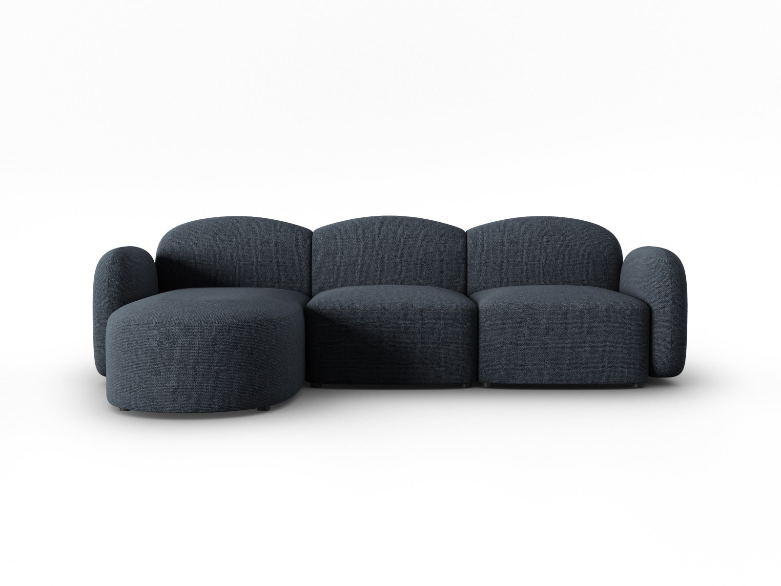 Blair Ecksofa links 4 Sitzer in Blue Melange präsentiert im Onlineshop von KAQTU Design AG. Ecksofa links ist von Micadoni
