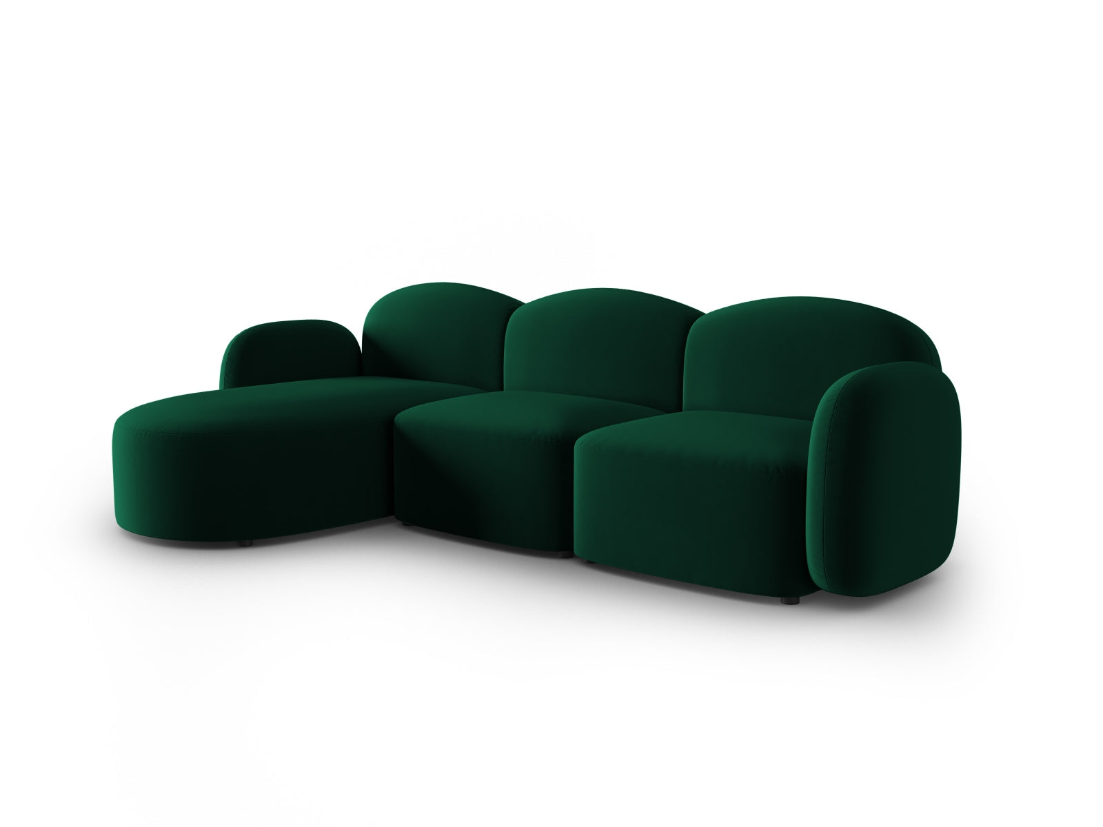 Entdecken Sie das elegante Blair Velour links Ecksofa 4-Sitzer von Micadoni – perfekt für stilvolle Wohnräume und entspannte Stunden.