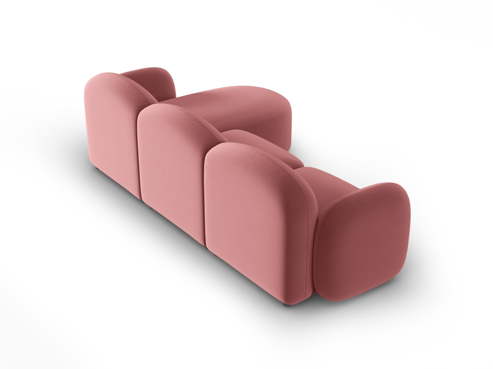 Entdecken Sie das elegante Blair Velour links Ecksofa 4-Sitzer von Micadoni – perfekt für stilvolle Wohnräume und entspannte Abende.