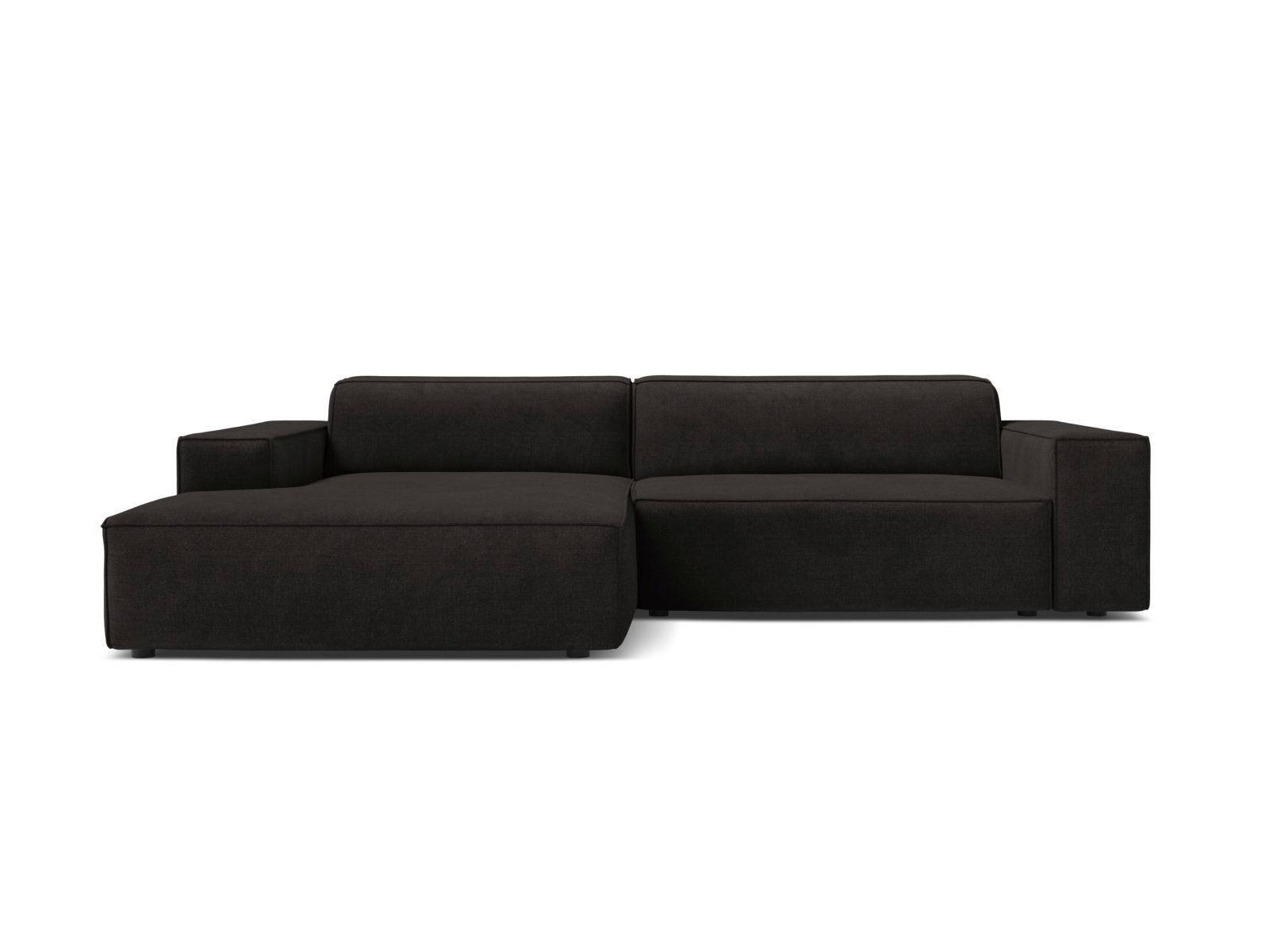 3-Sitzer Ecksofa links modular Jodie in Black-Liberty präsentiert im Onlineshop von KAQTU Design AG. Ecksofa links ist von Micadoni