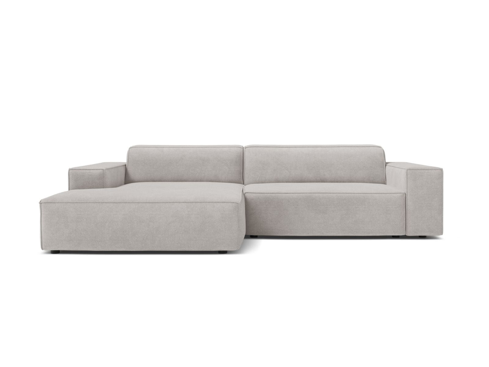 3-Sitzer Ecksofa links modular Jodie in Light Grey-Liberty präsentiert im Onlineshop von KAQTU Design AG. Ecksofa links ist von Micadoni