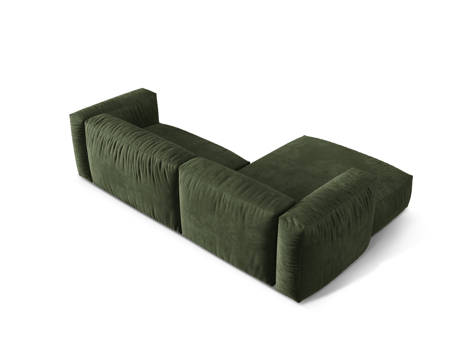 Martina Modulares Ecksofa links 2 Sitzer in Green präsentiert im Onlineshop von KAQTU Design AG. Ecksofa links ist von Micadoni