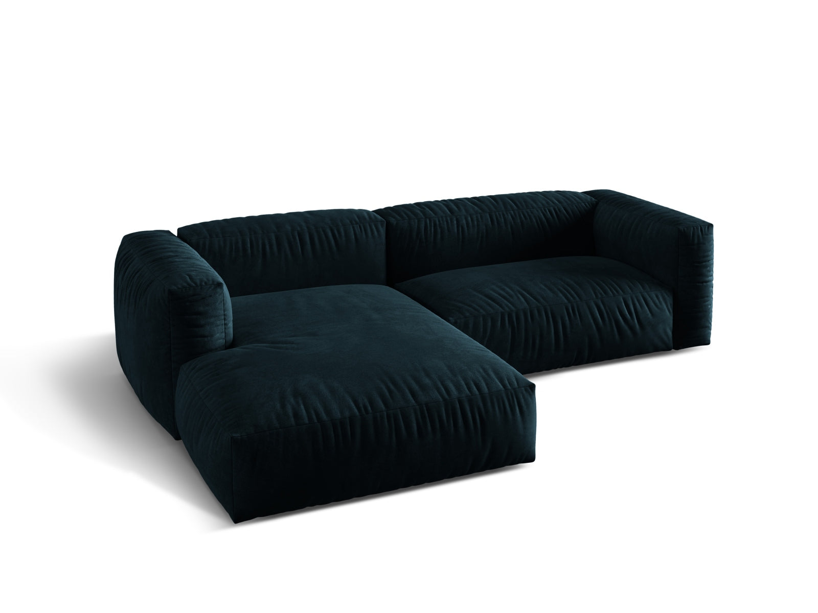 Martina Modulares Ecksofa links 2 Sitzer in Deep Petrol präsentiert im Onlineshop von KAQTU Design AG. Ecksofa links ist von Micadoni