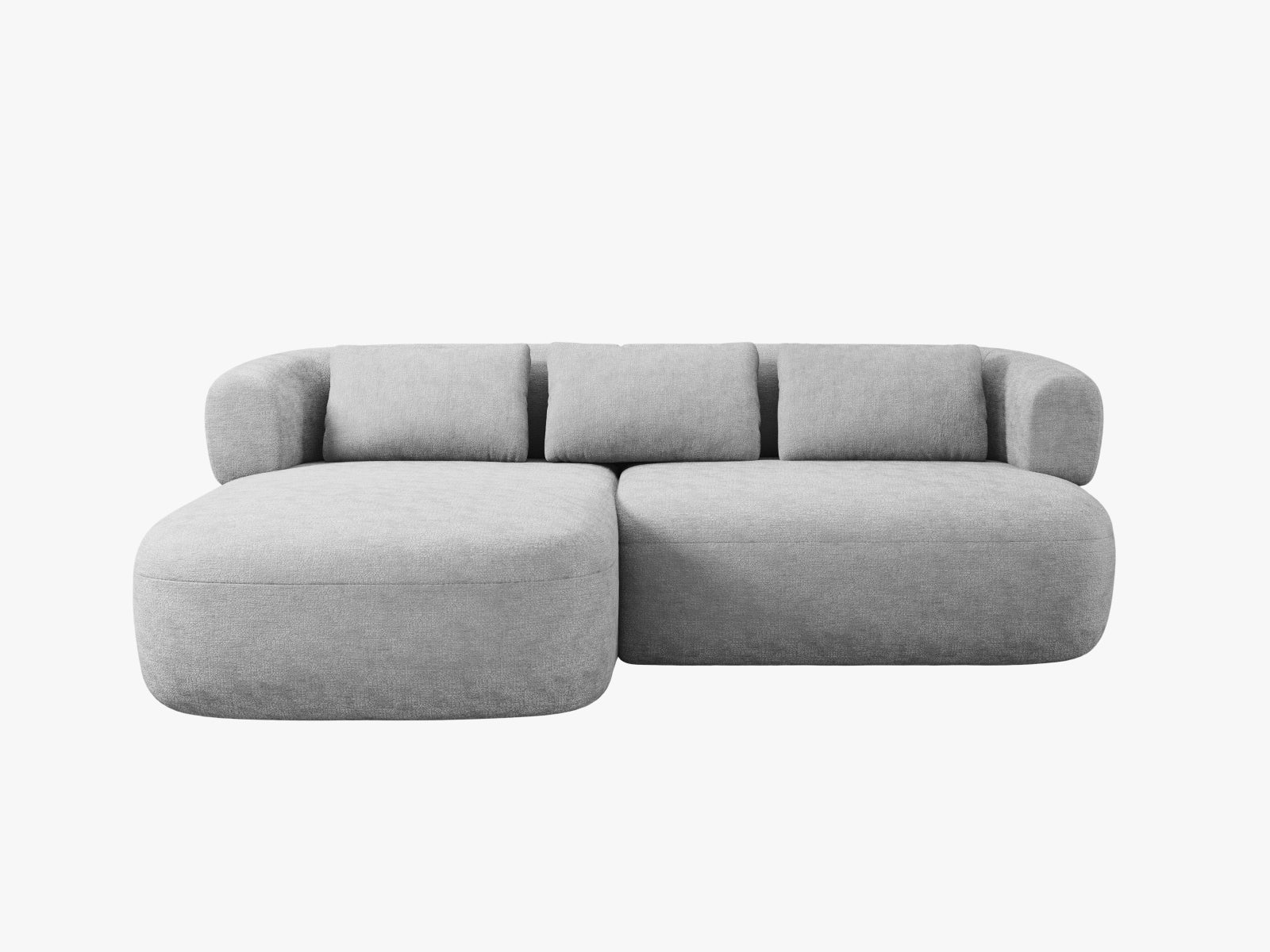 Jenny Ecksofa links 5 Sitzer in Silver präsentiert im Onlineshop von KAQTU Design AG. Ecksofa links ist von Micadoni