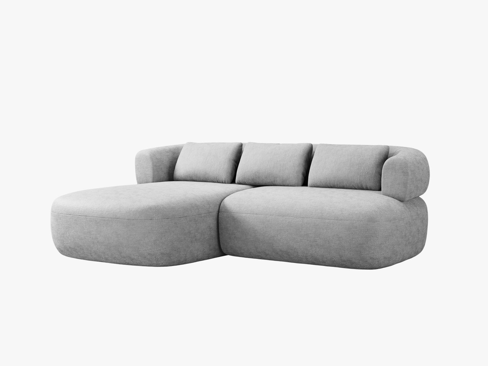 Jenny Ecksofa links 5 Sitzer in Silver präsentiert im Onlineshop von KAQTU Design AG. Ecksofa links ist von Micadoni