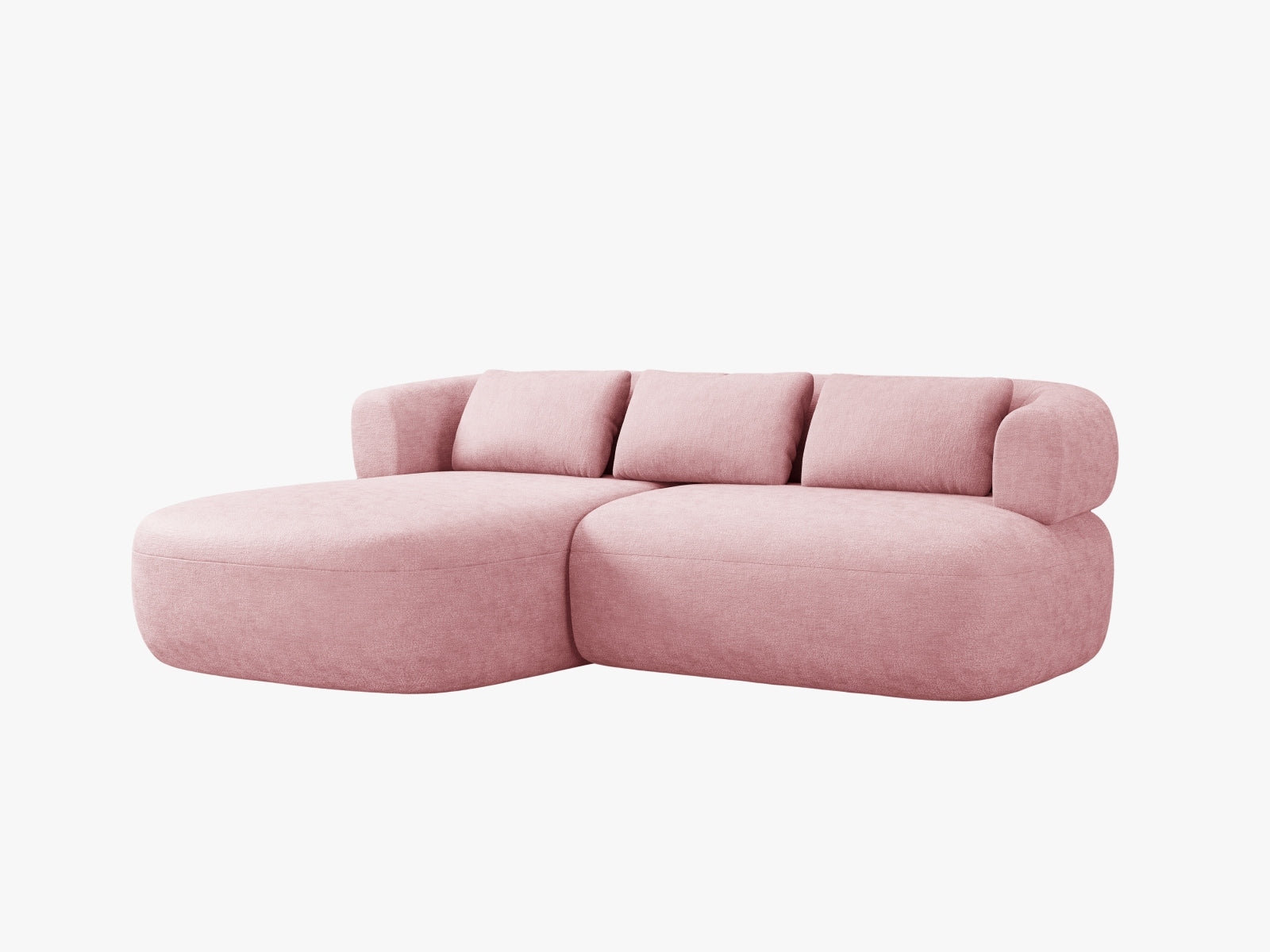 Jenny Ecksofa links 5 Sitzer in Pink präsentiert im Onlineshop von KAQTU Design AG. Ecksofa links ist von Micadoni