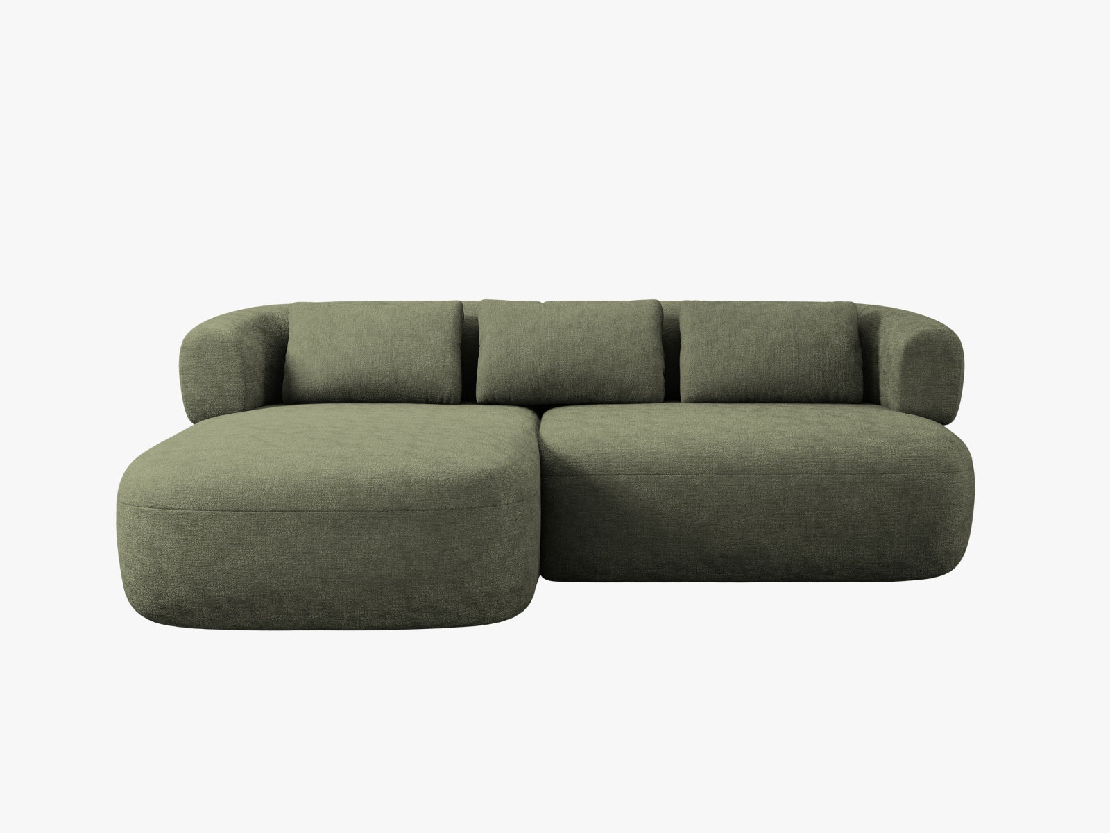 Jenny Ecksofa links 5 Sitzer in Green präsentiert im Onlineshop von KAQTU Design AG. Ecksofa links ist von Micadoni