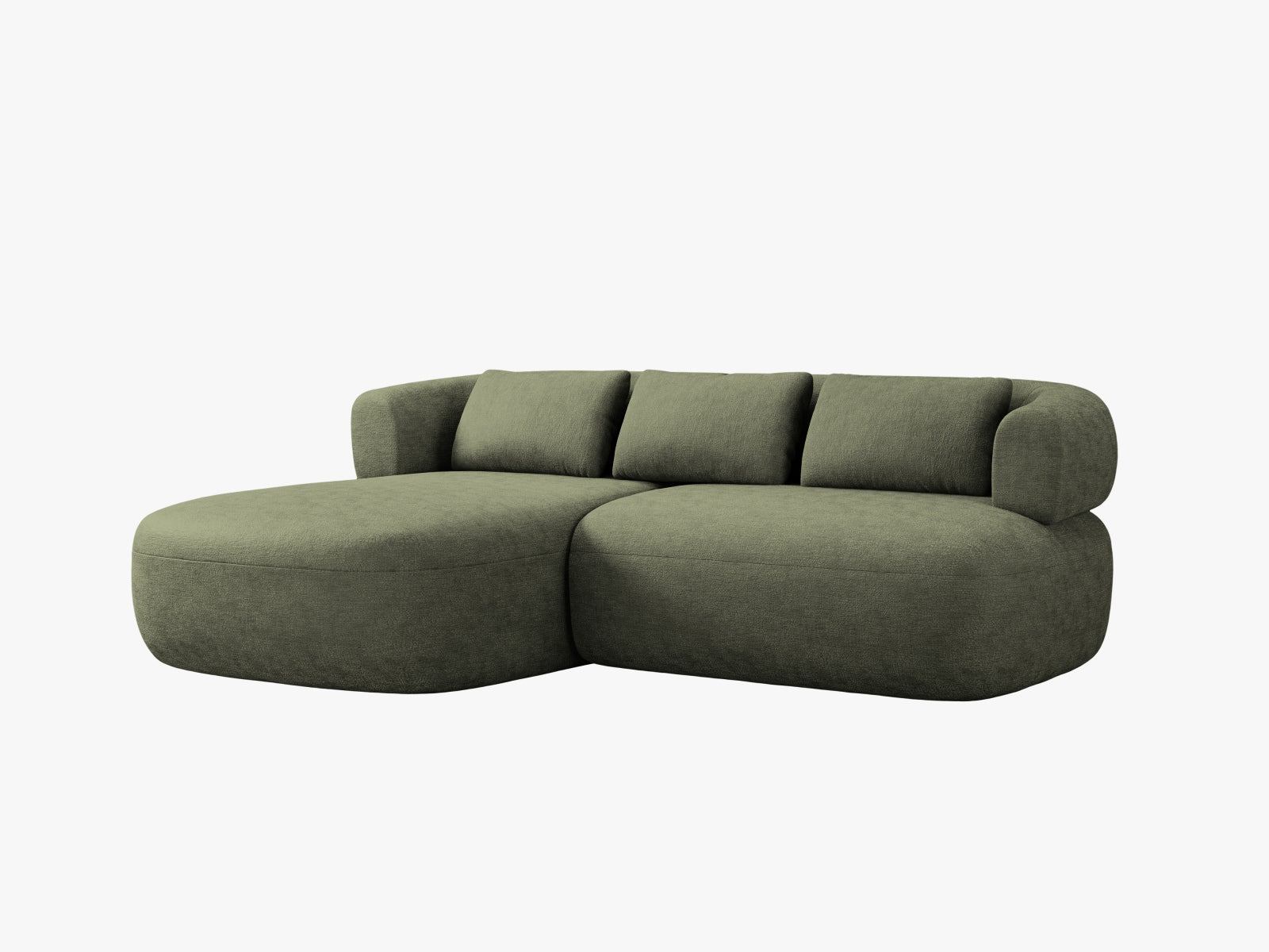 Jenny Ecksofa links 5 Sitzer in Green präsentiert im Onlineshop von KAQTU Design AG. Ecksofa links ist von Micadoni