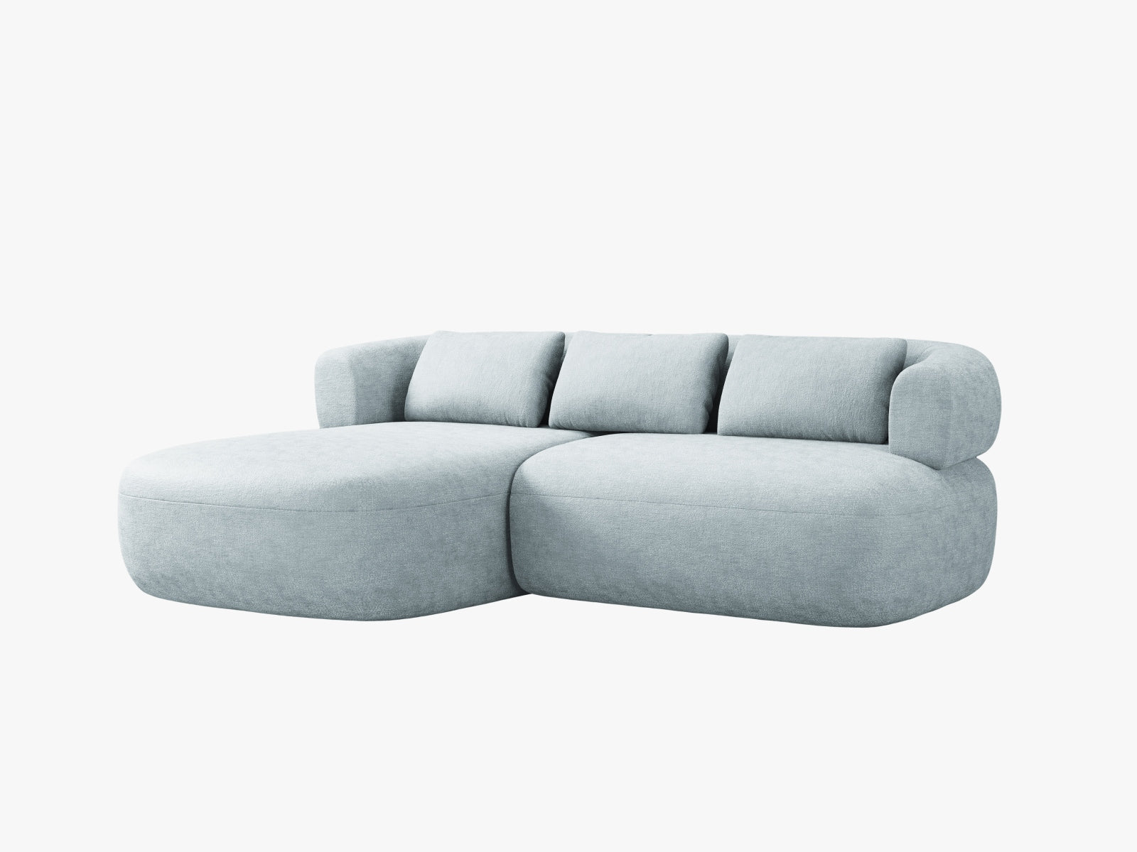 Jenny Ecksofa links 5 Sitzer in Light Blue präsentiert im Onlineshop von KAQTU Design AG. Ecksofa links ist von Micadoni