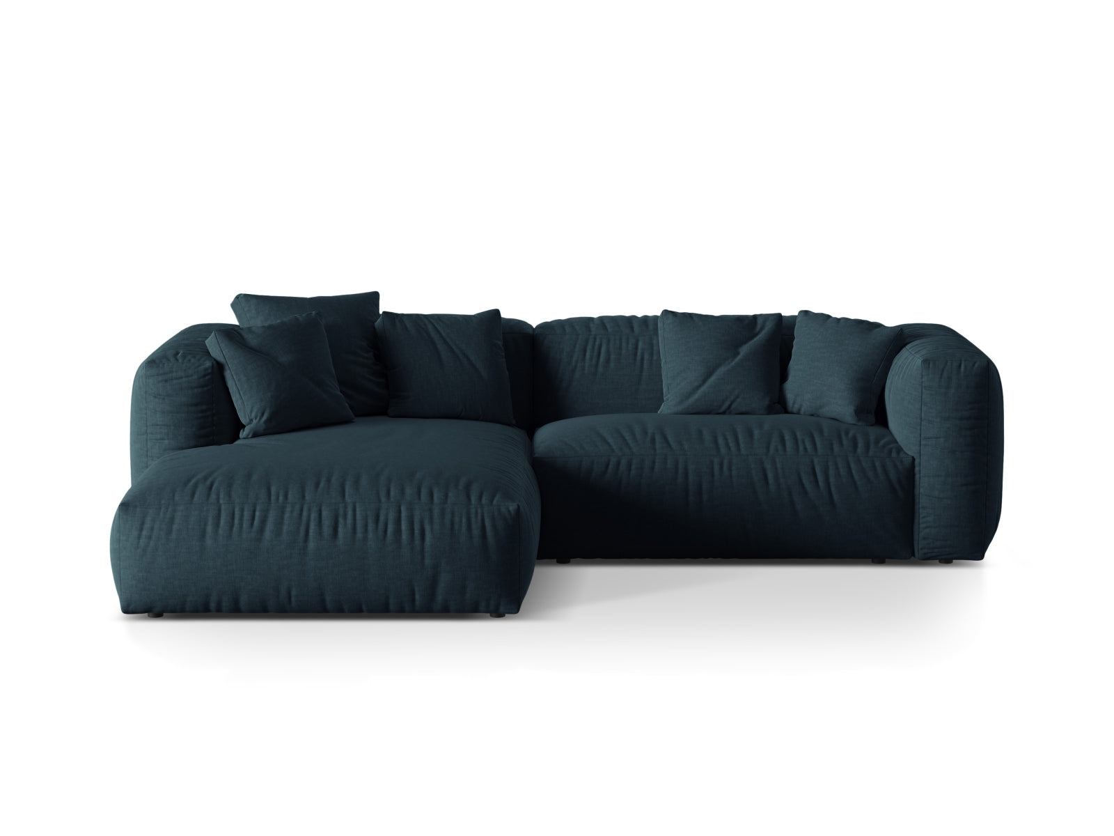 Martina Modulares Ecksofa links 2 Sitzer in Blue Jeans präsentiert im Onlineshop von KAQTU Design AG. Ecksofa links ist von Micadoni