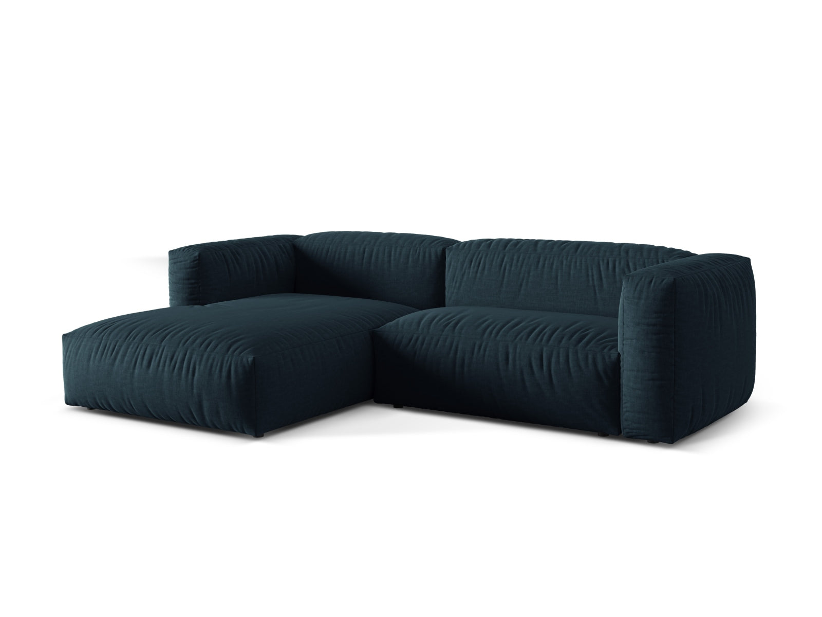 Martina Modulares Ecksofa links 2 Sitzer in Blue Jeans präsentiert im Onlineshop von KAQTU Design AG. Ecksofa links ist von Micadoni