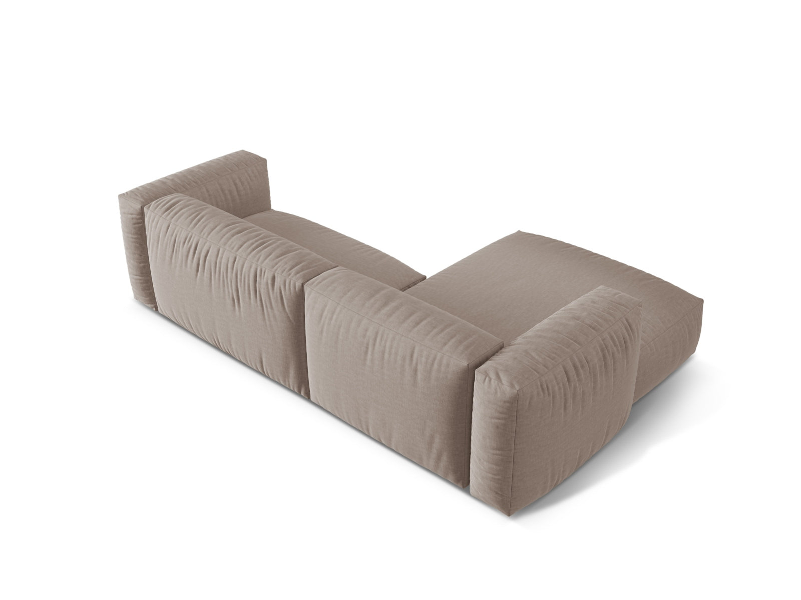 Martina Modulares Ecksofa links 2 Sitzer in Dark Beige präsentiert im Onlineshop von KAQTU Design AG. Ecksofa links ist von Micadoni