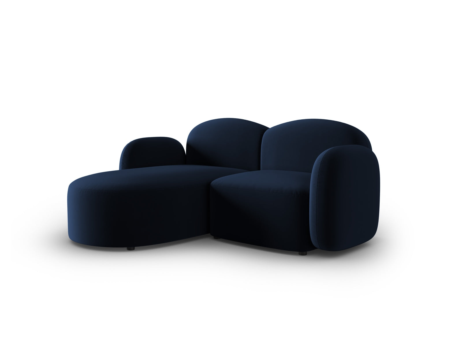 Blair Velour links Ecksofa 3 Sitzer in Royal Blue präsentiert im Onlineshop von KAQTU Design AG. Ecksofa links ist von Micadoni