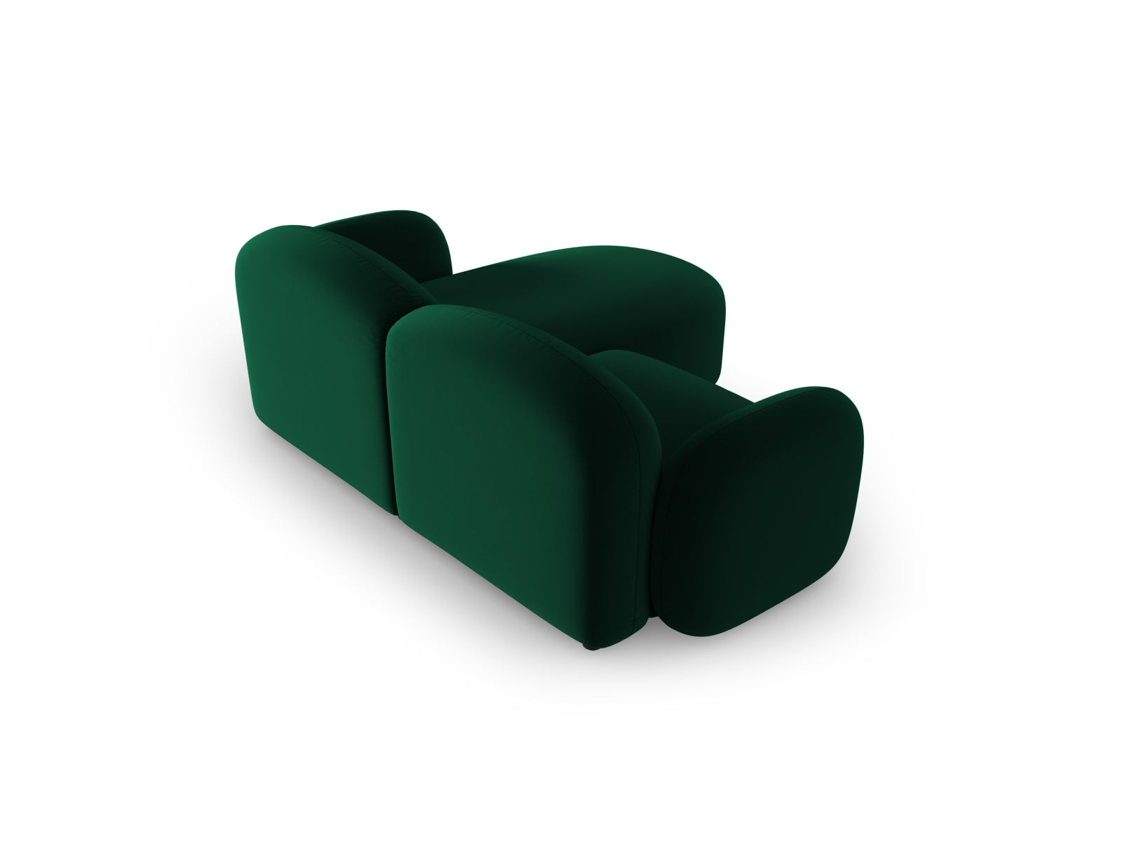 Blair Velour links Ecksofa 3 Sitzer in Bottle Green präsentiert im Onlineshop von KAQTU Design AG. Ecksofa links ist von Micadoni