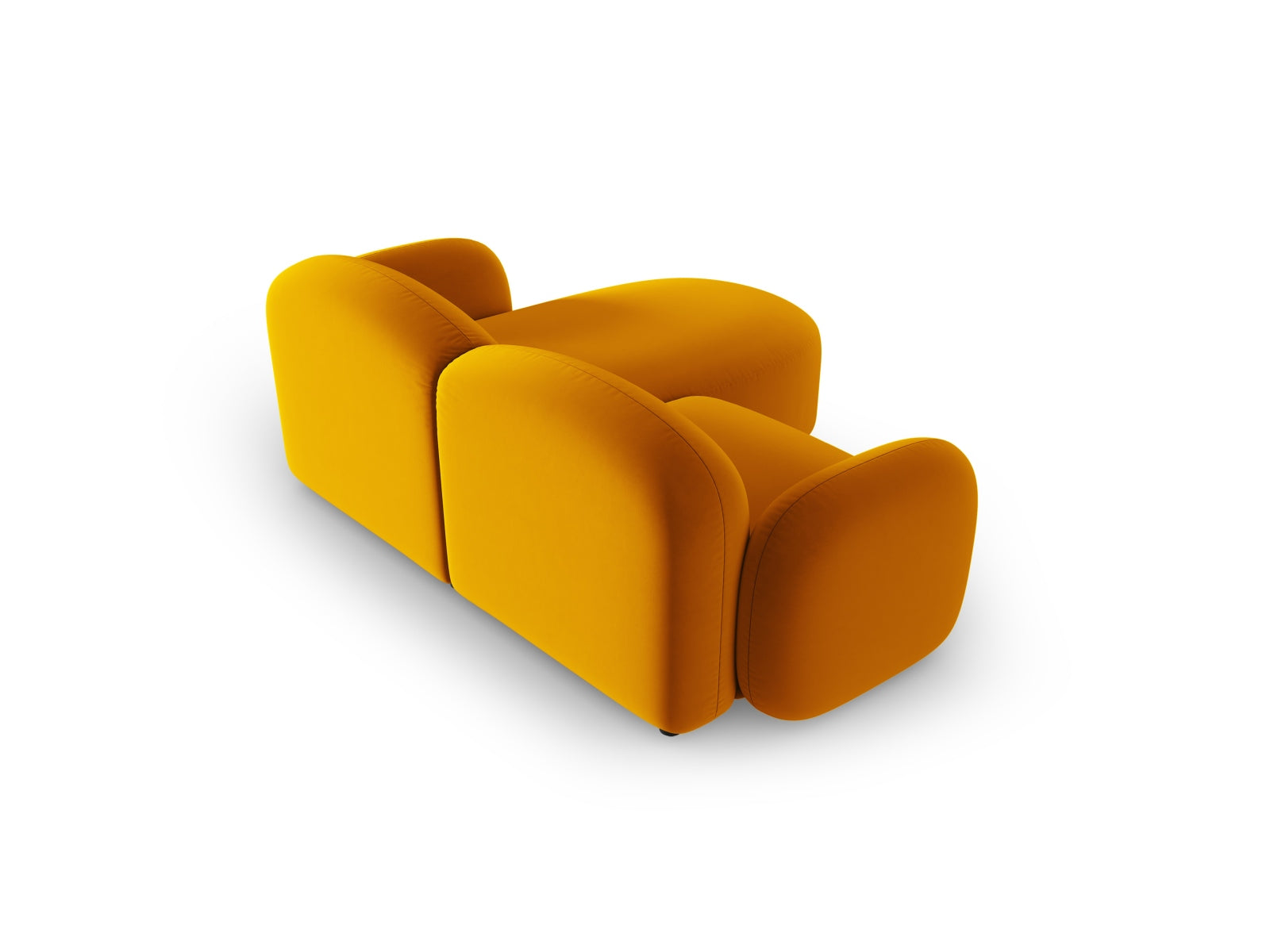 Blair Velour links Ecksofa 3 Sitzer in Yellow präsentiert im Onlineshop von KAQTU Design AG. Ecksofa links ist von Micadoni