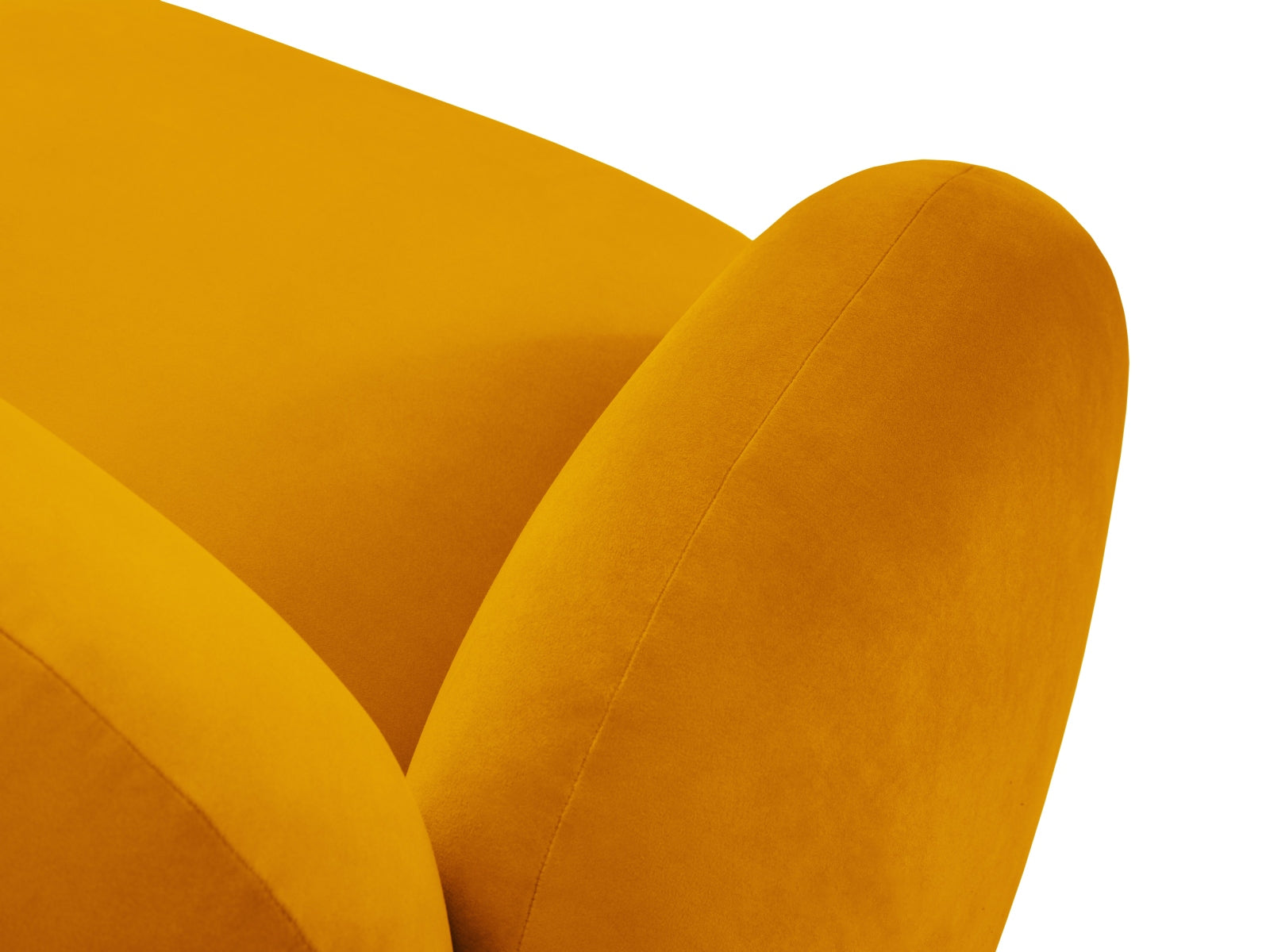 Blair Velour links Ecksofa 3 Sitzer in Yellow präsentiert im Onlineshop von KAQTU Design AG. Ecksofa links ist von Micadoni