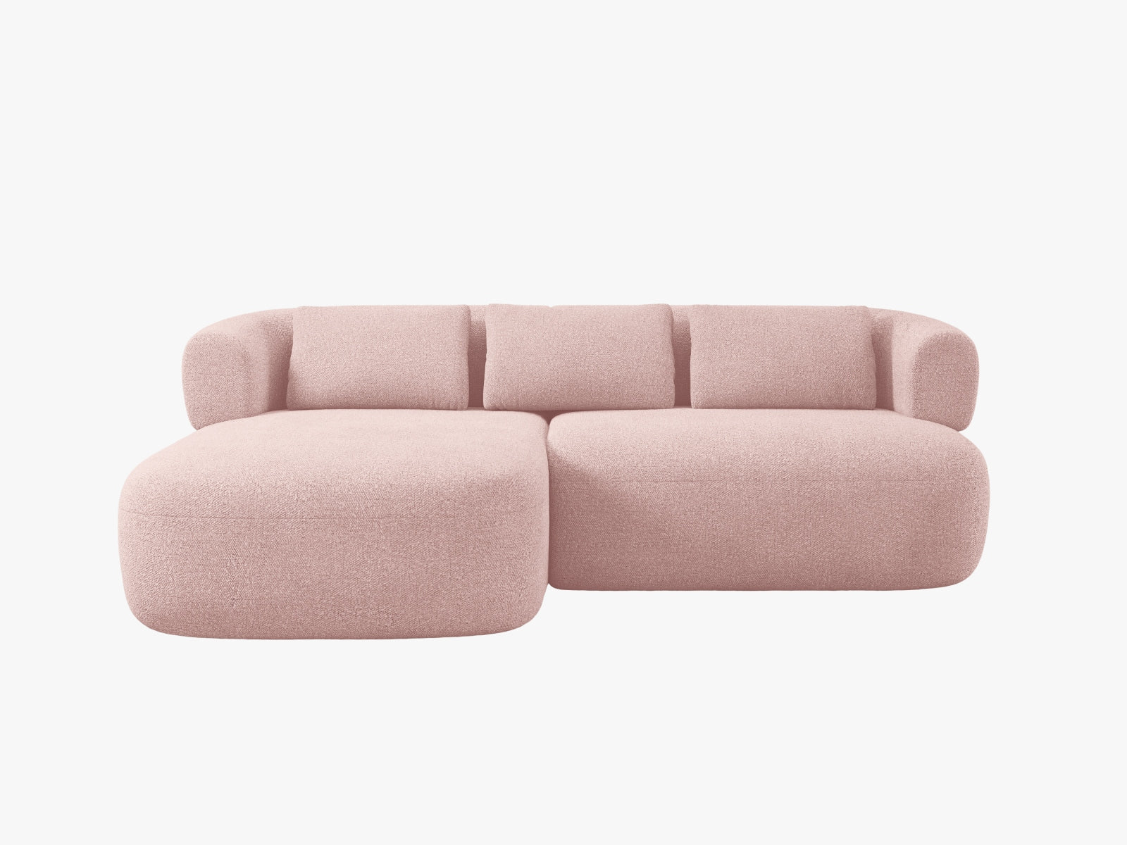 Jenny Ecksofa links 5 Sitzer in Powder Pink präsentiert im Onlineshop von KAQTU Design AG. Ecksofa links ist von Micadoni