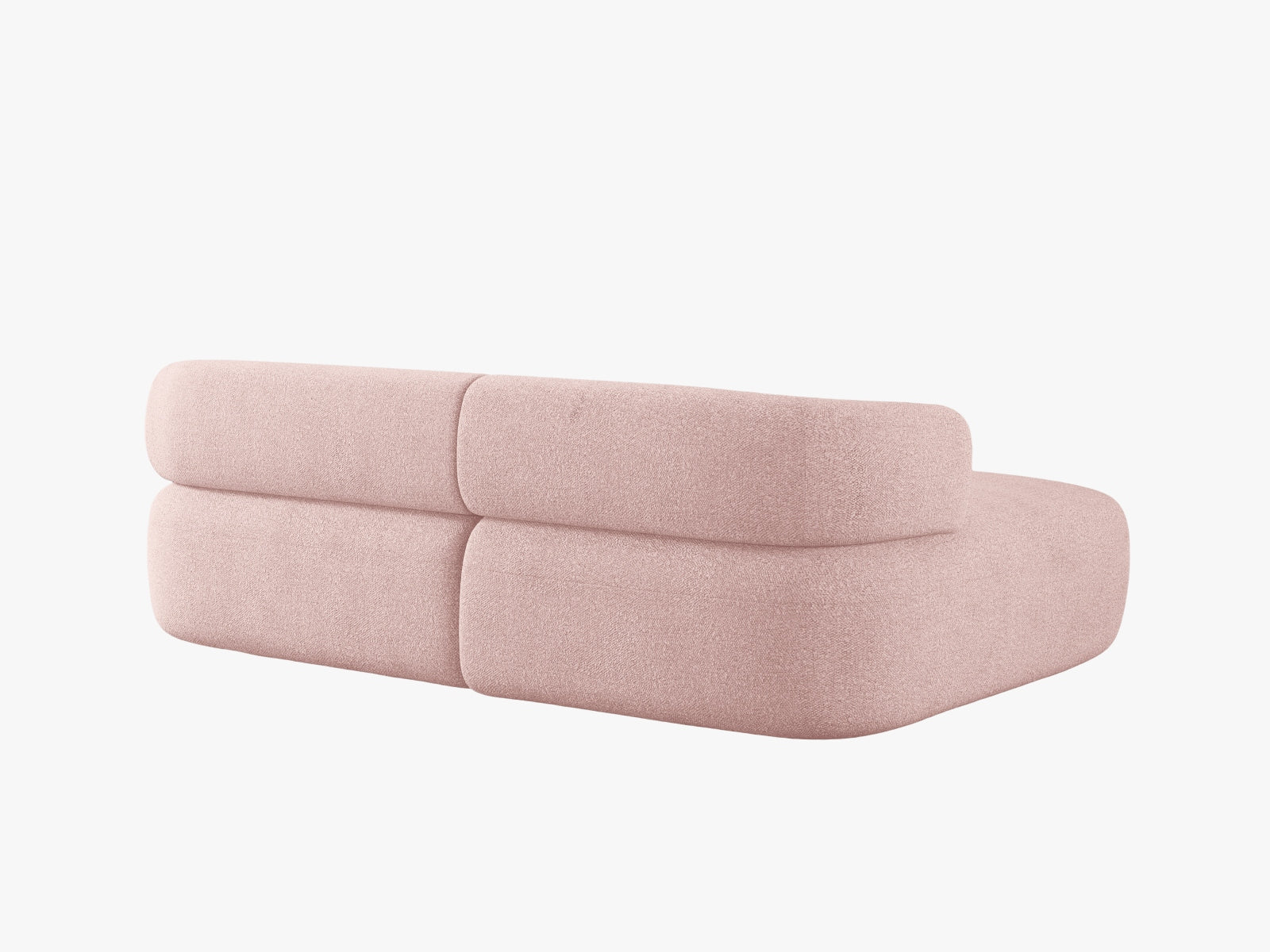 Jenny Ecksofa links 5 Sitzer in Powder Pink präsentiert im Onlineshop von KAQTU Design AG. Ecksofa links ist von Micadoni