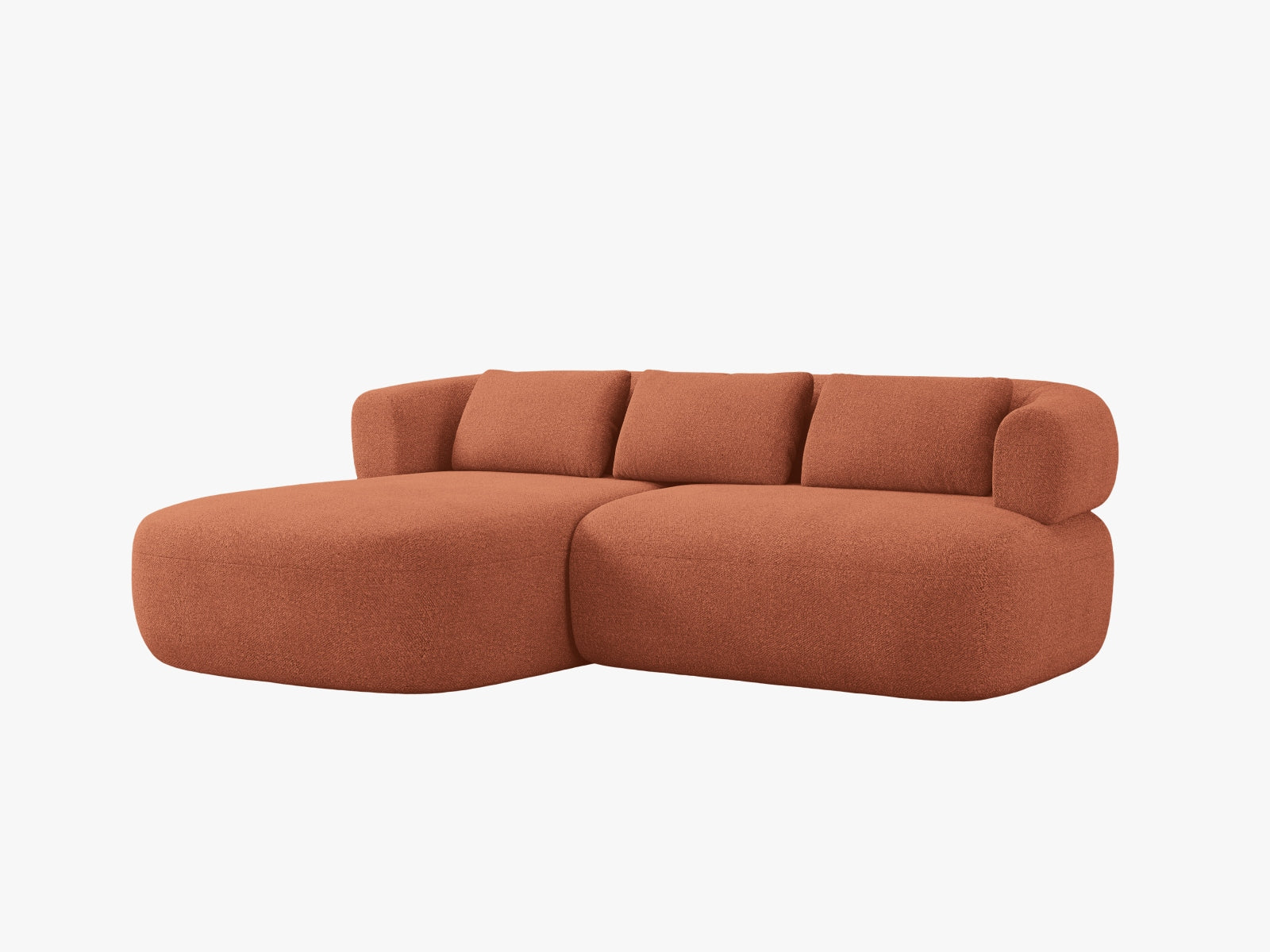 Jenny Ecksofa links 5 Sitzer in Brick präsentiert im Onlineshop von KAQTU Design AG. Ecksofa links ist von Micadoni
