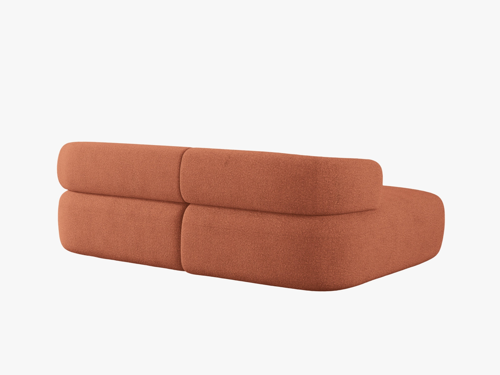 Jenny Ecksofa links 5 Sitzer in Brick präsentiert im Onlineshop von KAQTU Design AG. Ecksofa links ist von Micadoni