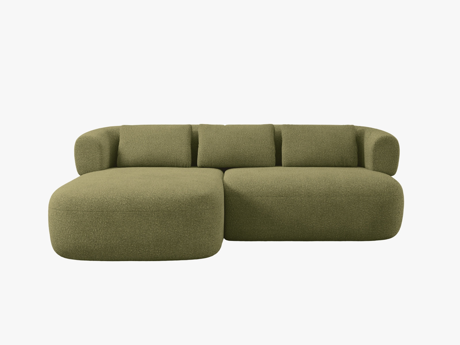 Jenny Ecksofa links 5 Sitzer in Green präsentiert im Onlineshop von KAQTU Design AG. Ecksofa links ist von Micadoni