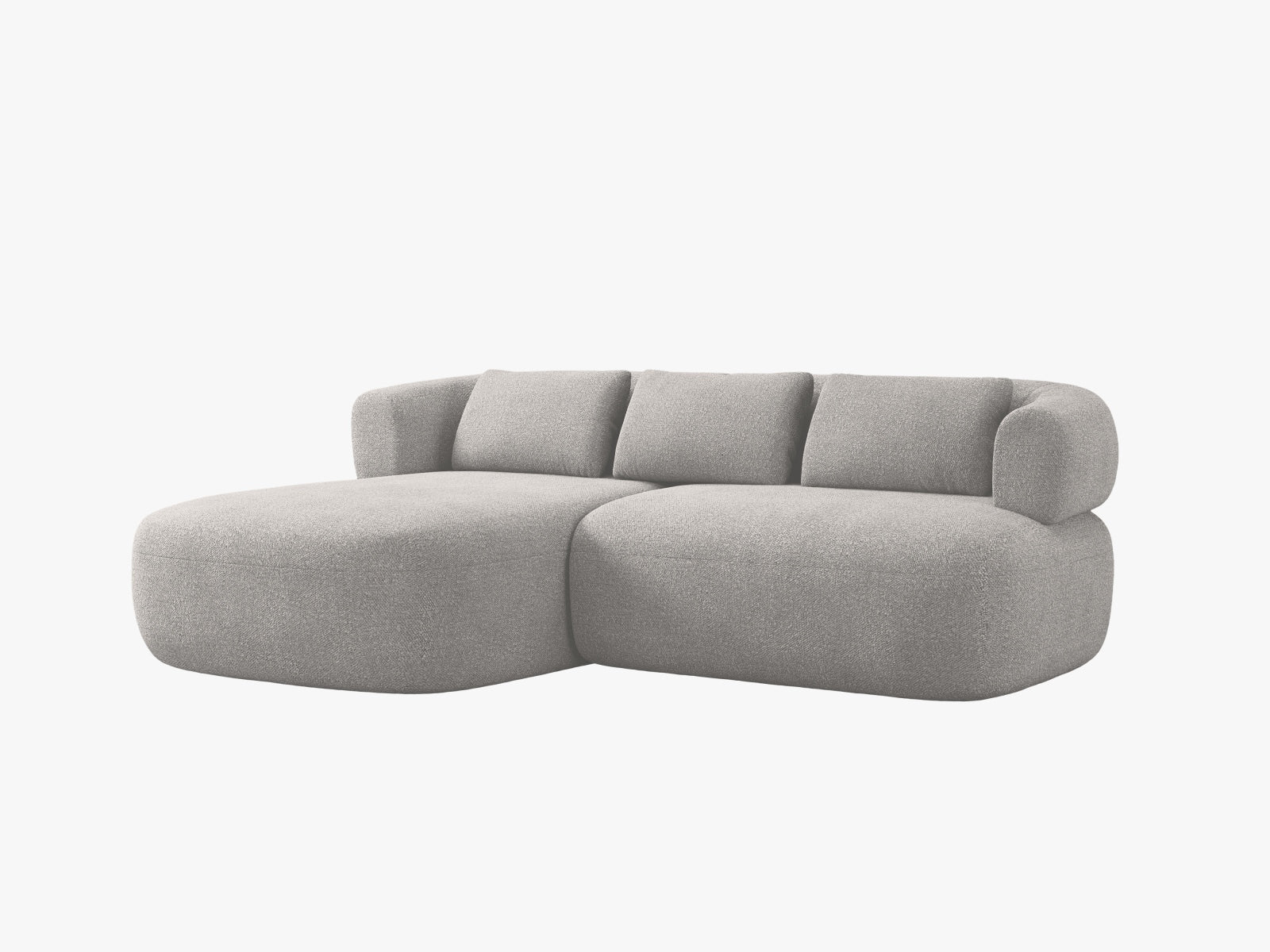 Jenny Ecksofa links 5 Sitzer in Light Grey präsentiert im Onlineshop von KAQTU Design AG. Ecksofa links ist von Micadoni