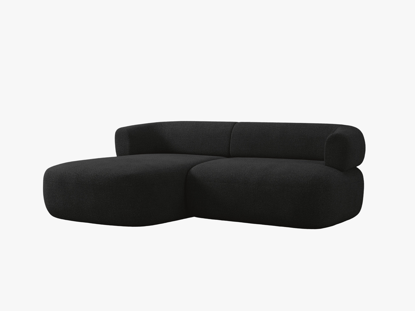 Jenny Ecksofa links 5 Sitzer in Black präsentiert im Onlineshop von KAQTU Design AG. Ecksofa links ist von Micadoni