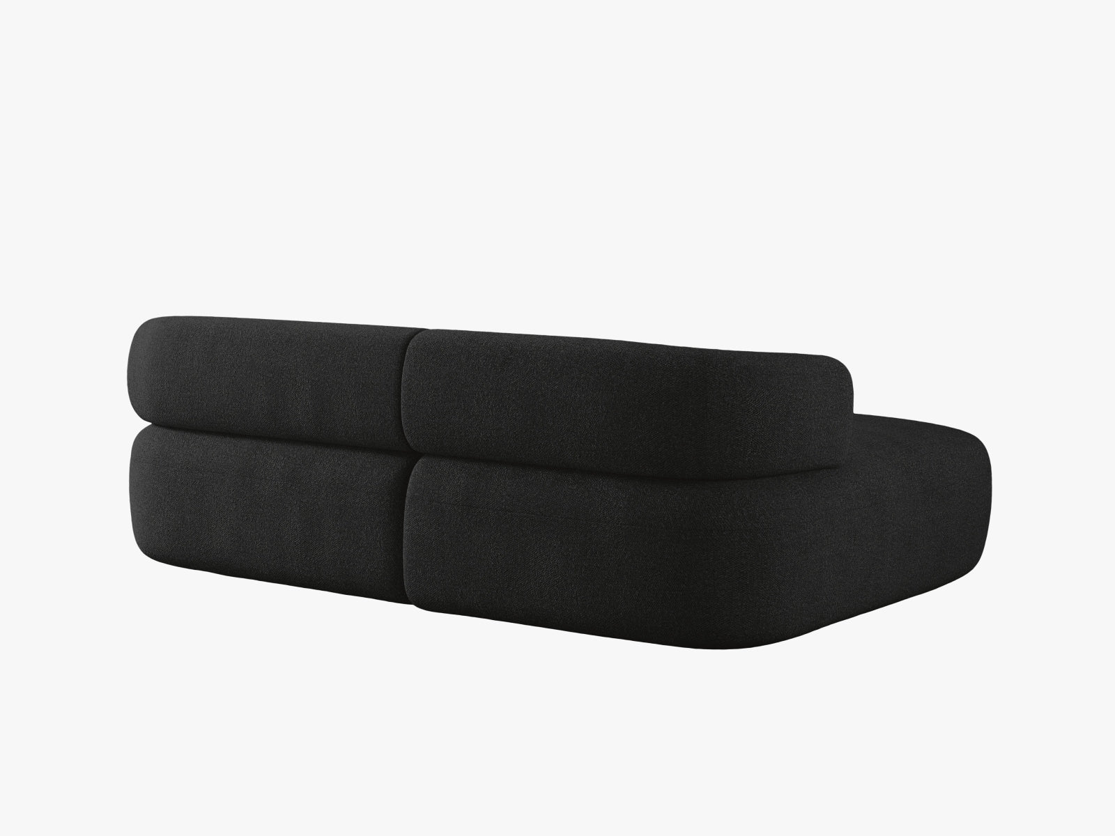 Jenny Ecksofa links 5 Sitzer in Black präsentiert im Onlineshop von KAQTU Design AG. Ecksofa links ist von Micadoni