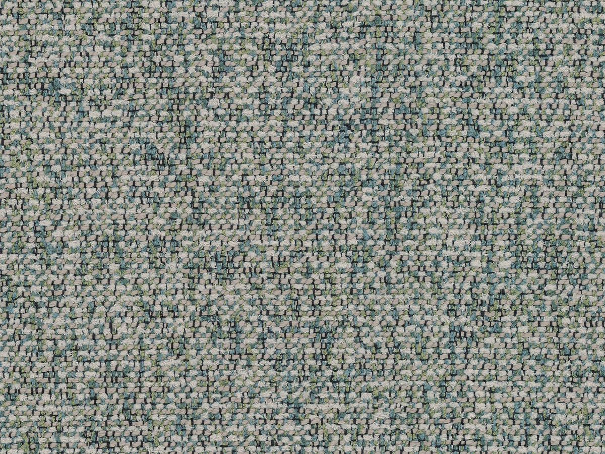 Weisses Ecksofa links Kate von Micadoni mit Baloo-Stoffbezug, schwarzen Kunststoffbeinen und modularem Aufbau, Masse 255x176x76 cm
