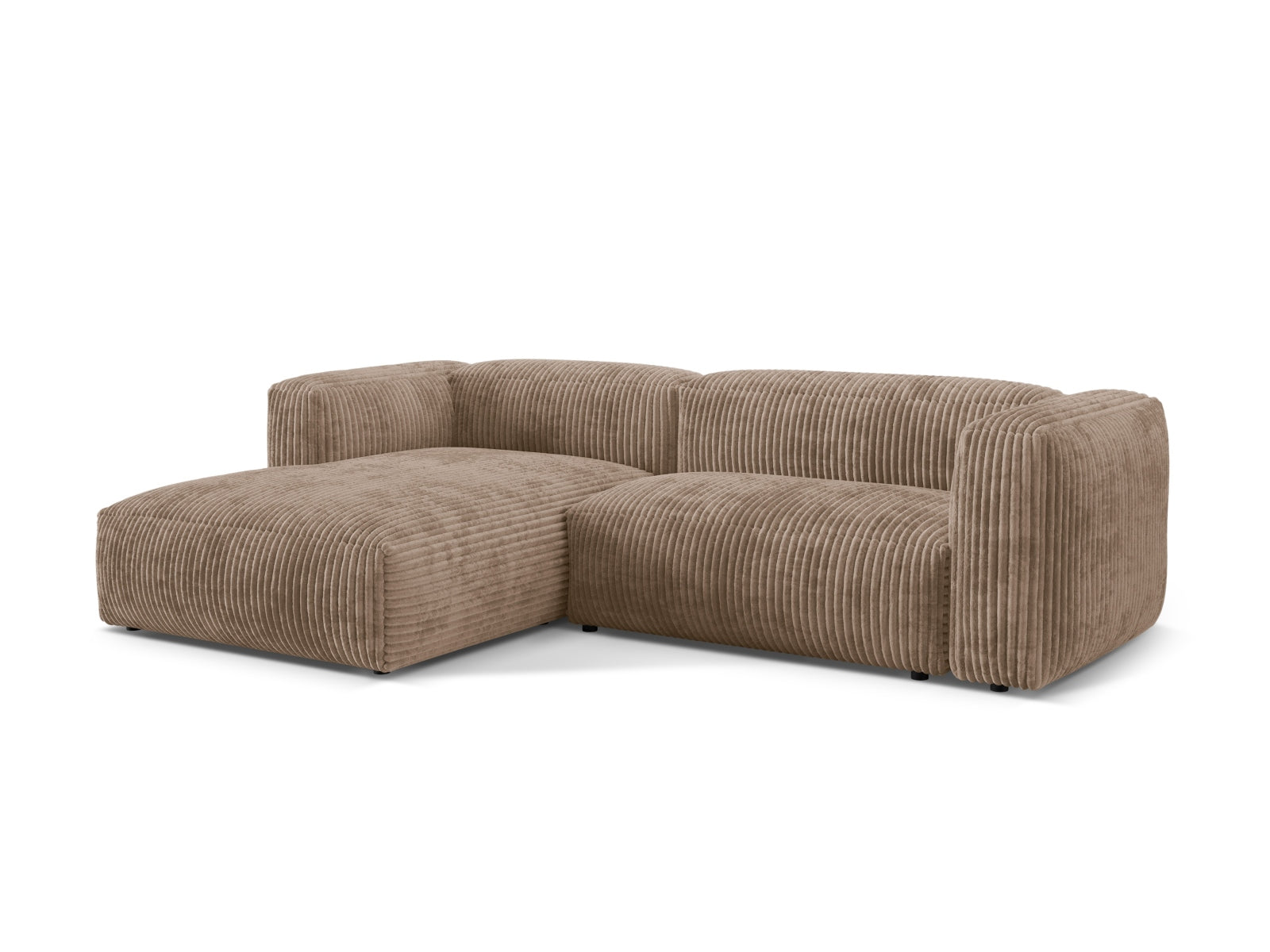 Martina Modulares Ecksofa links 2 Sitzer in Acorn präsentiert im Onlineshop von KAQTU Design AG. Ecksofa links ist von Micadoni