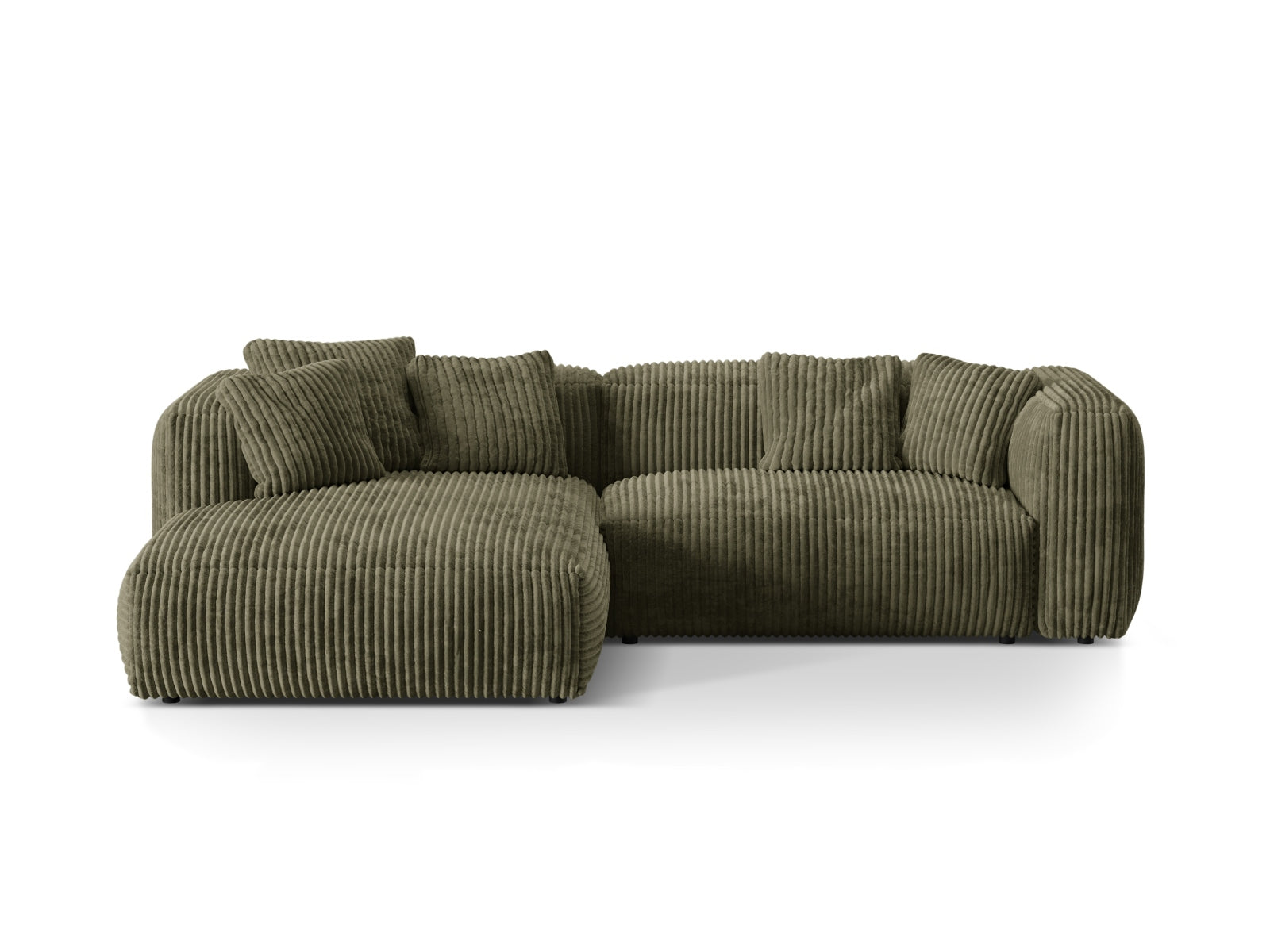 Martina Modulares Ecksofa links 2 Sitzer in Moss Green präsentiert im Onlineshop von KAQTU Design AG. Ecksofa links ist von Micadoni
