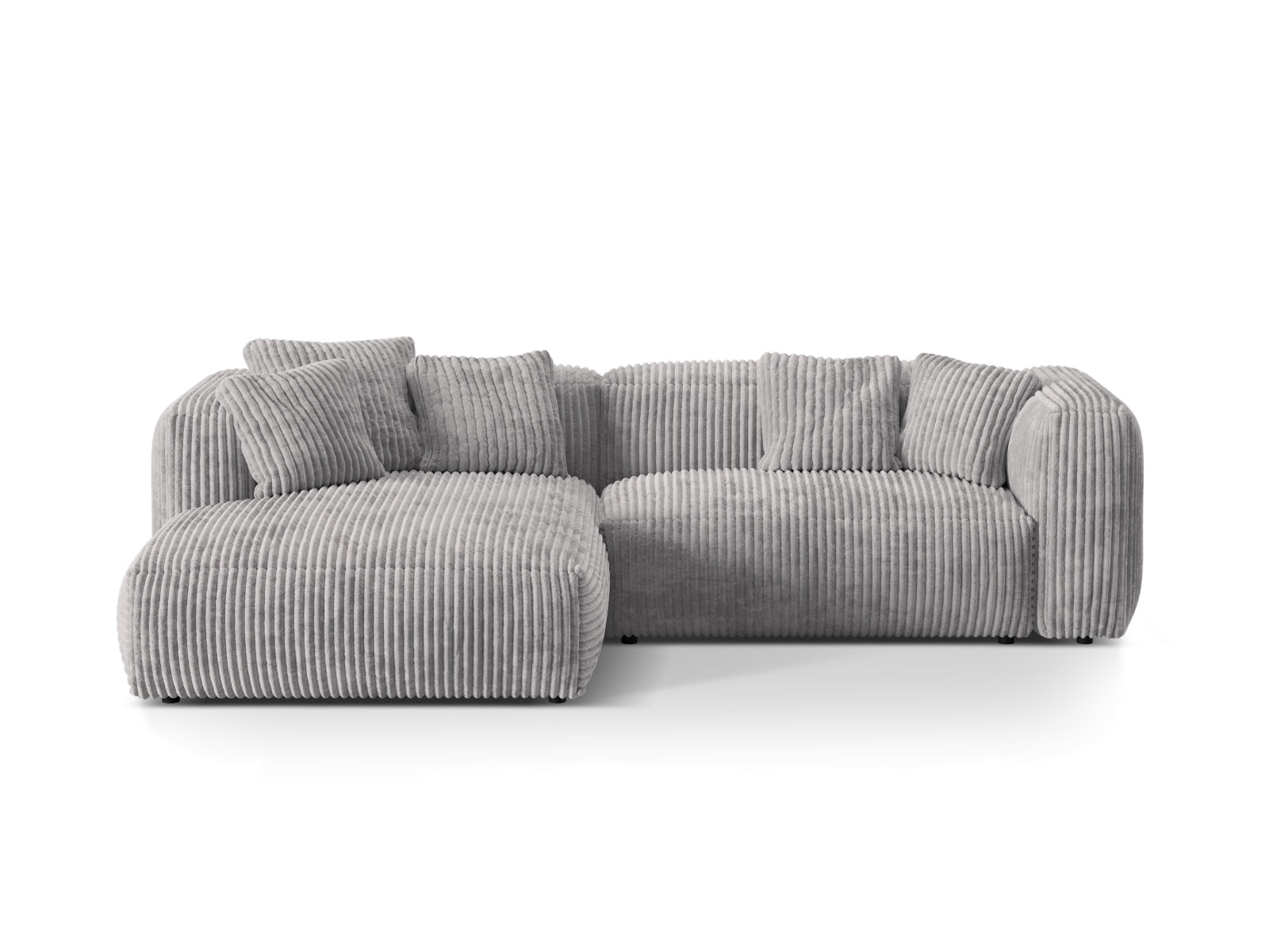 Martina Modulares Ecksofa links 2 Sitzer in Light Grey präsentiert im Onlineshop von KAQTU Design AG. Ecksofa links ist von Micadoni