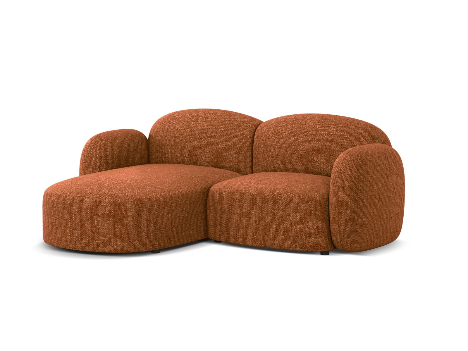 Elegantes 3-Sitzer Ecksofa links Blair von Micadoni in stilvollem Brick-Eden, ideal für moderne Wohnräume.