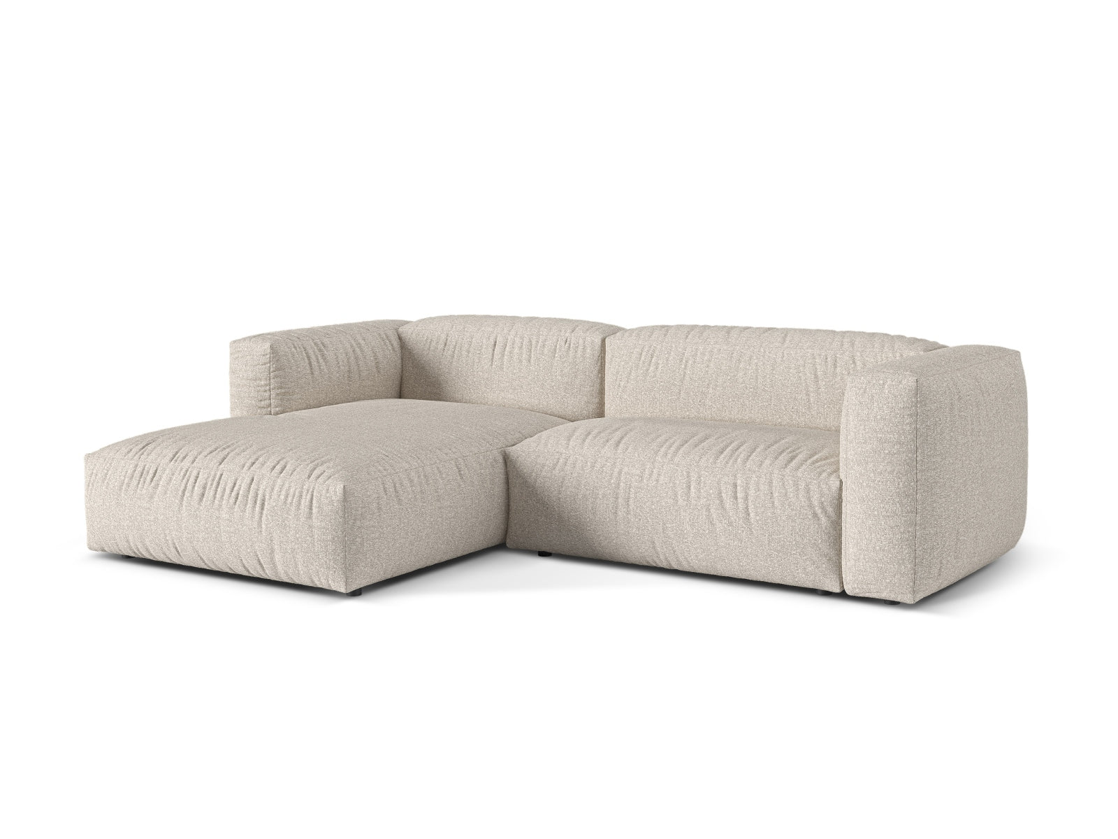 Modulares 2-Sitzer Ecksofa links Martina von Micadoni, ideal für gemütliche Räume, vereint modernes Design mit hervorragendem Sitzkomfort.