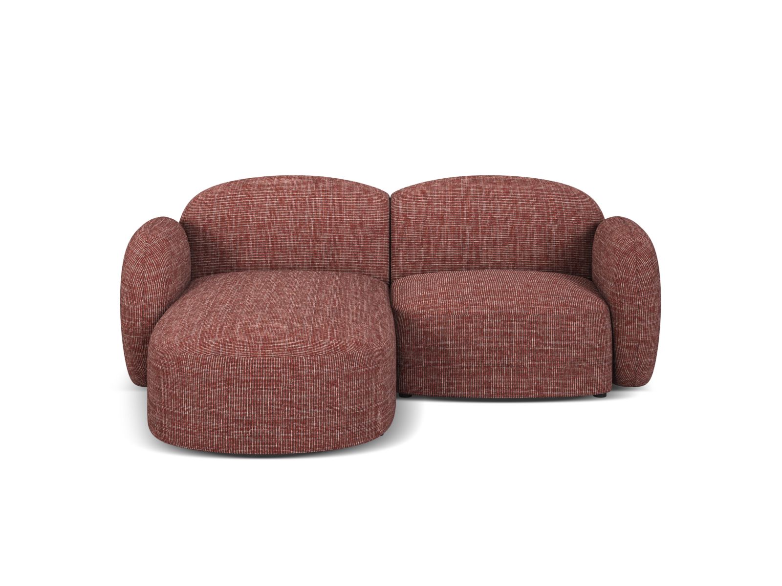 3-Sitzer Ecksofa links Blair in Red-Baltimore präsentiert im Onlineshop von KAQTU Design AG. Ecksofa links ist von Micadoni