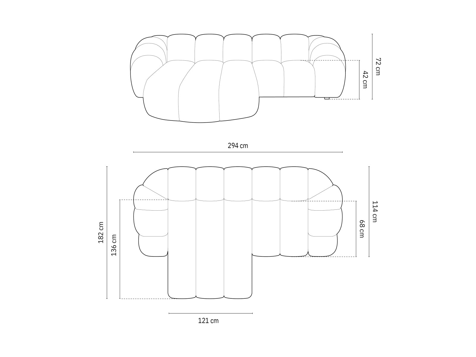 Erleben Sie das stilvolle Diana Velour links Ecksofa 3 Sitzer von Micadoni – luxuriöses Velours, modernes Design und optimaler Komfort für Ihr Zuhause.