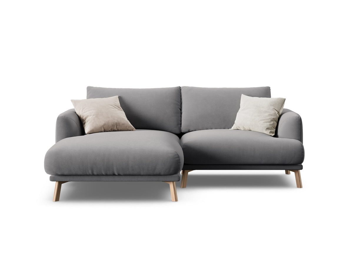 3-Sitzer Ecksofa links Naomi in Grey-Salvador präsentiert im Onlineshop von KAQTU Design AG. Ecksofa links ist von Micadoni