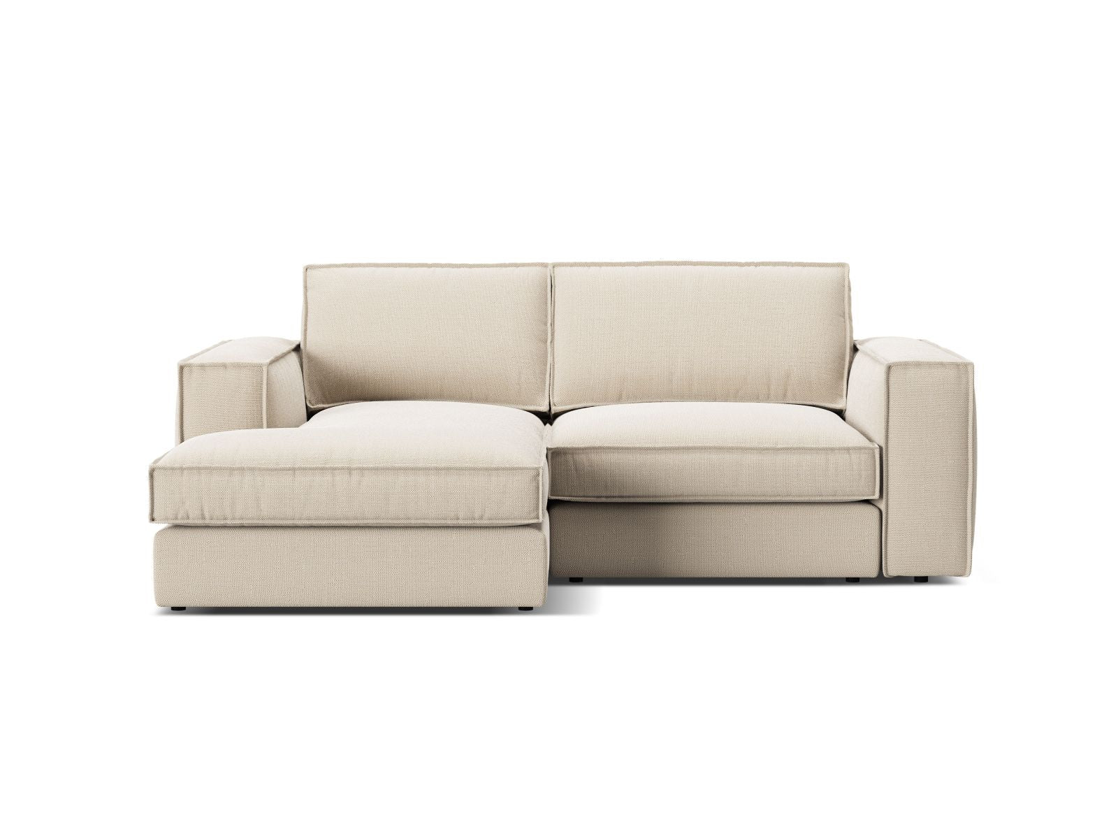 2-Sitzer Ecksofa links modular Pola in Beige-Babel präsentiert im Onlineshop von KAQTU Design AG. Ecksofa links ist von Micadoni