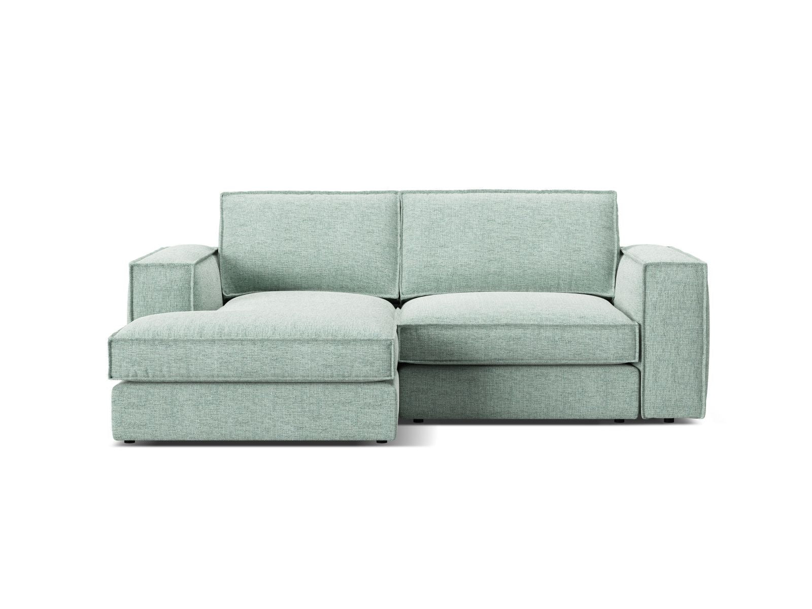 2-Sitzer Ecksofa links modular Pola in Mint-Babel präsentiert im Onlineshop von KAQTU Design AG. Ecksofa links ist von Micadoni