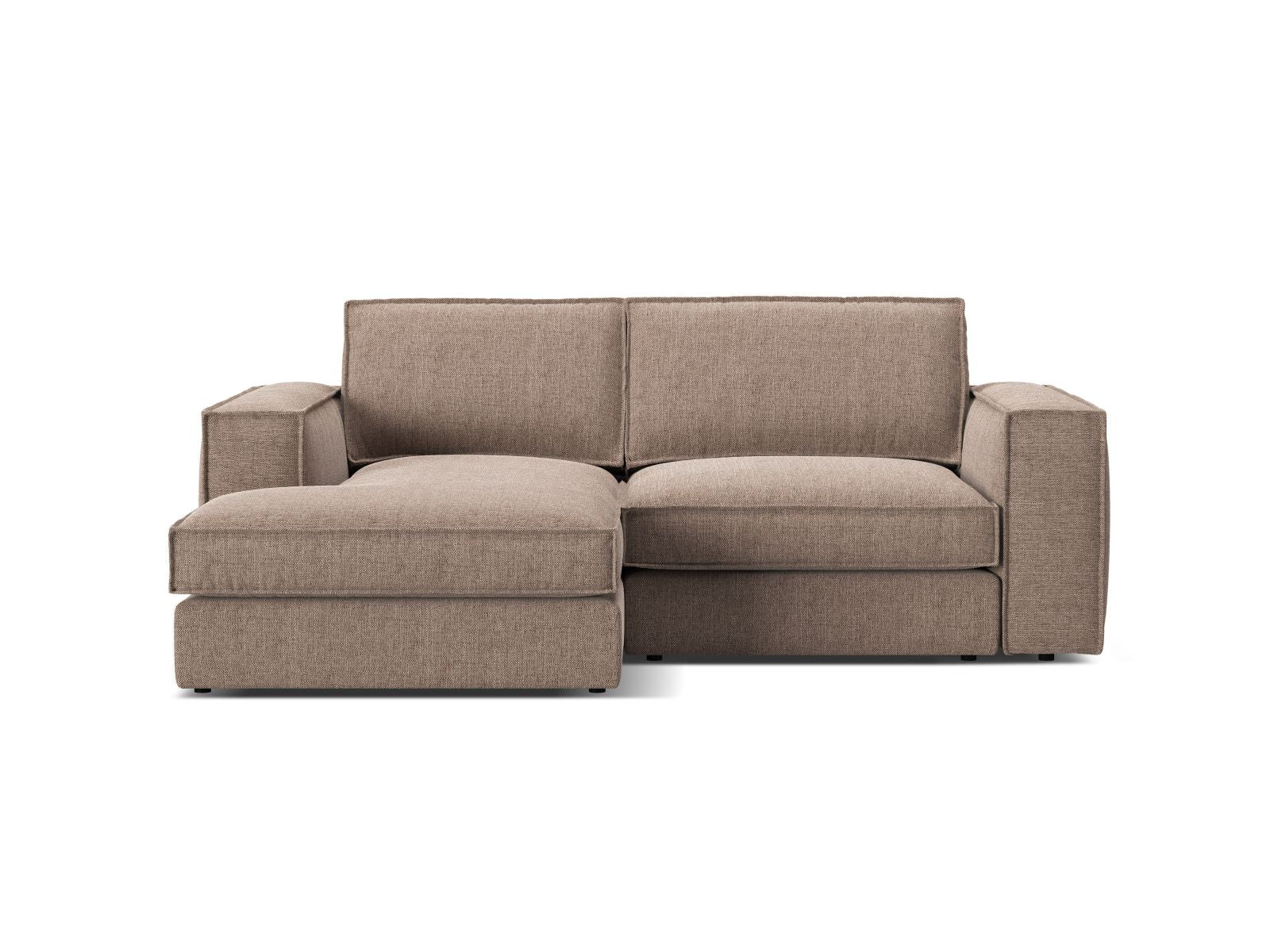 2-Sitzer Ecksofa links modular Pola in Light Brown-Babel präsentiert im Onlineshop von KAQTU Design AG. Ecksofa links ist von Micadoni